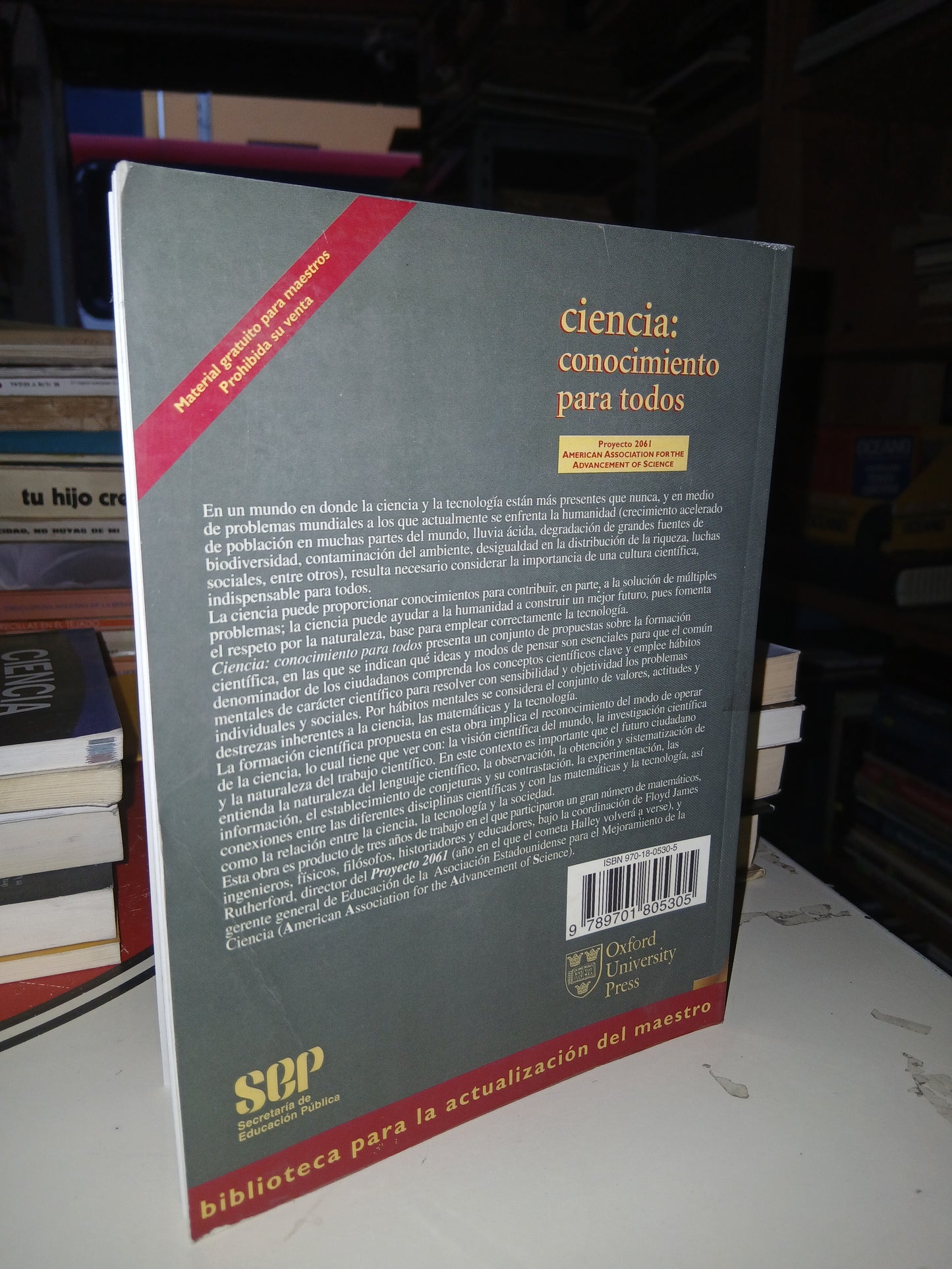 CIENCIA: CONOCIMIENTO PARA TODOS TRADUCIDO POR MARTHA CASTILLEJA MENDIETA USADO CIENCIA LITERARIO 207