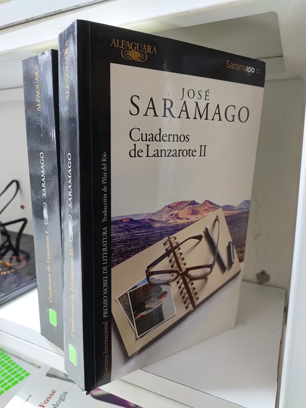 CUADERNOS DE LANZAROTE POR JOSE SARAMAGO USADO NOVELAS JUAREZ 515 2 TOMOS POR $500