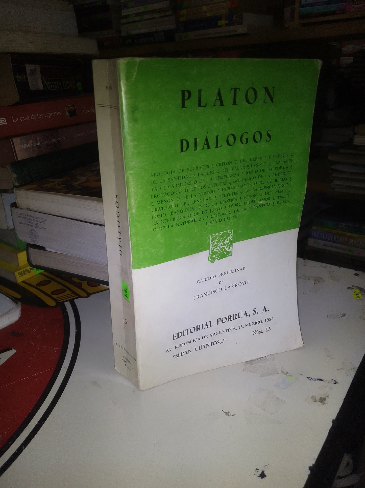 DIÁLOGOS POR PLATÓN USADO NOVELA LITERARIO 207