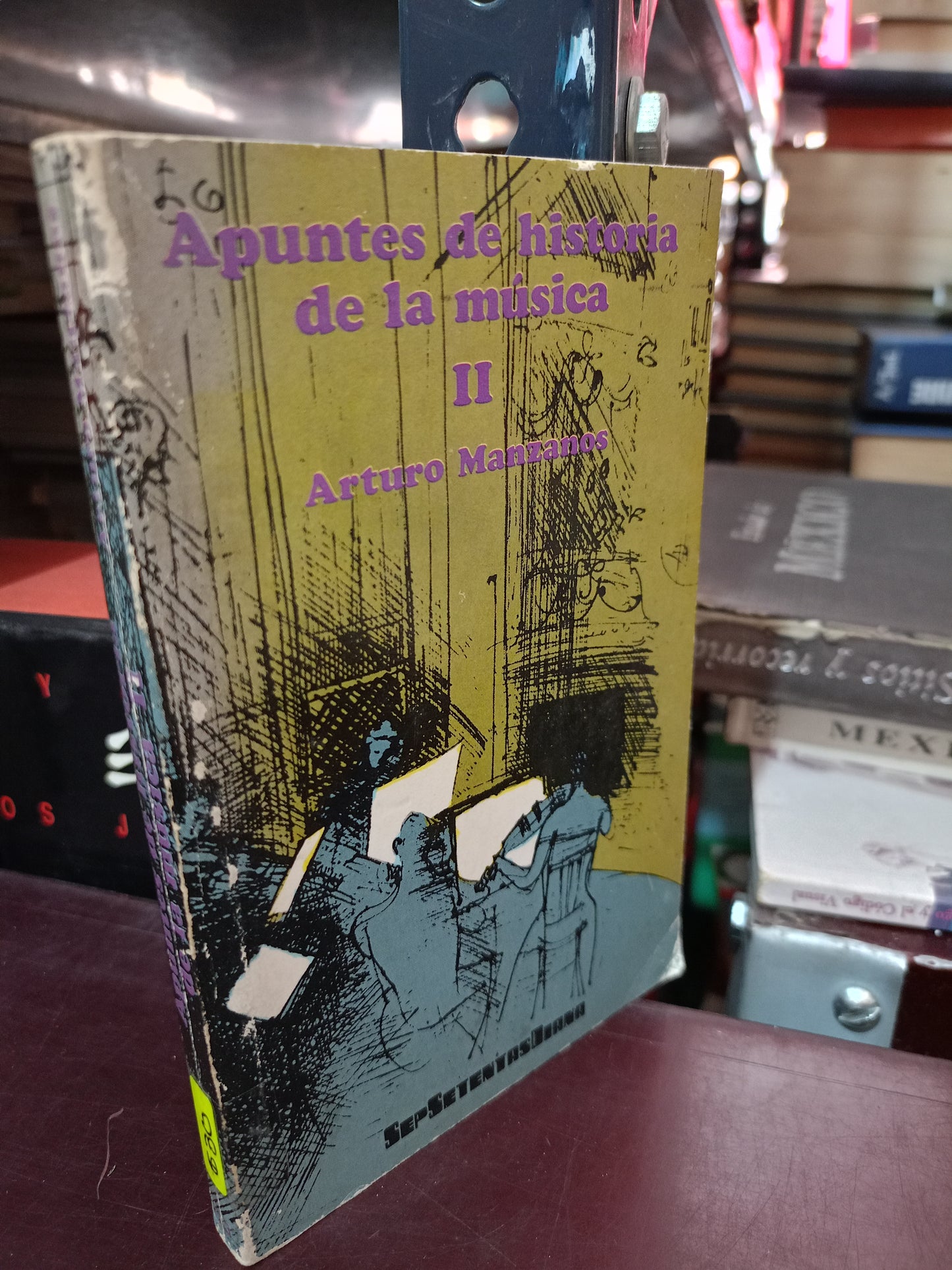 APUNTES DE HISTORIA DE LA MUSICA II ARTURO MANZANOS USADO ARTE LITERARIO 305