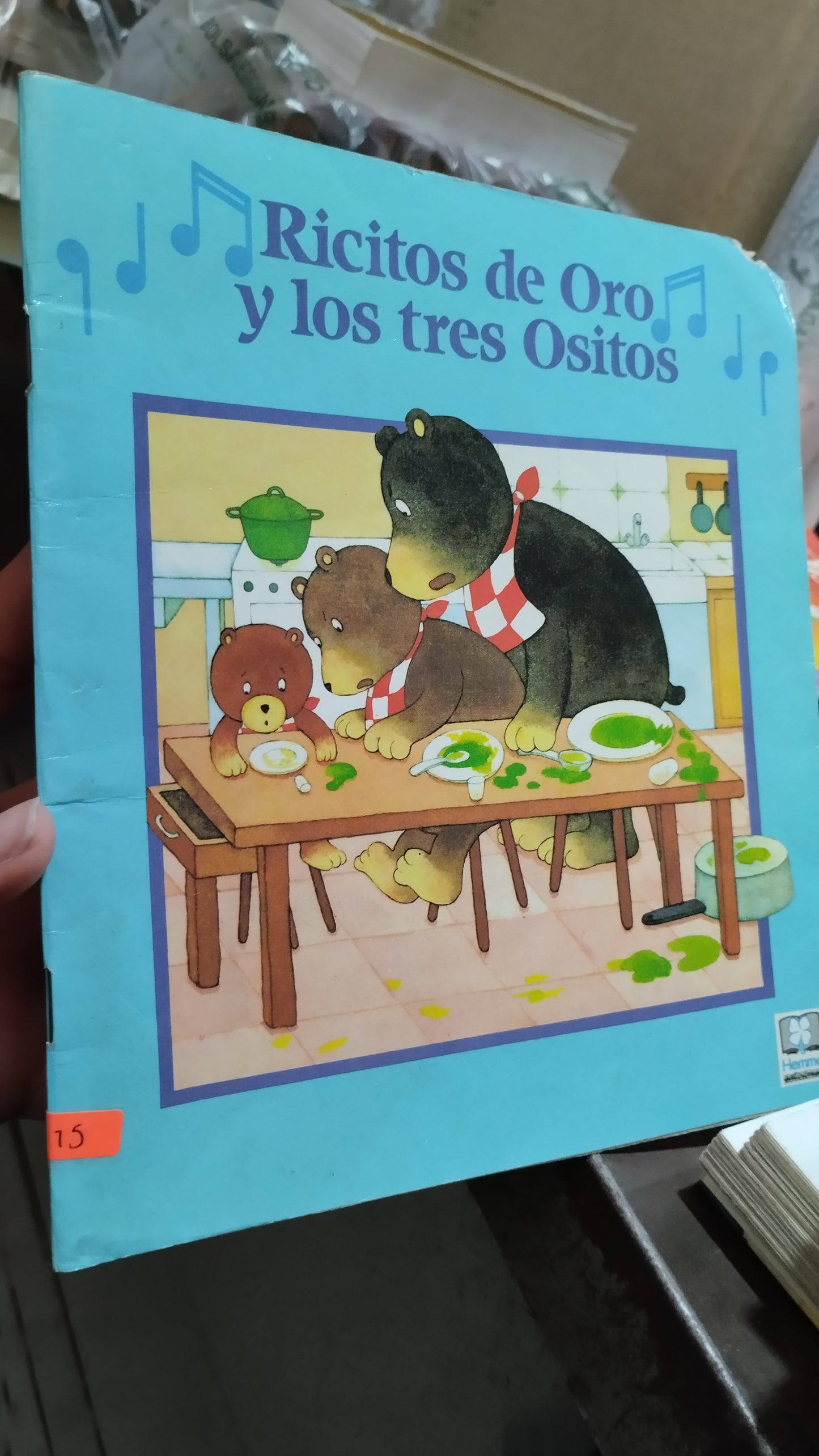 RISITOS DE ORO Y LOS TRES OSITOS POR EDITORIAL NATHAN LIBRO USADO INFANTIL ALDAMA
