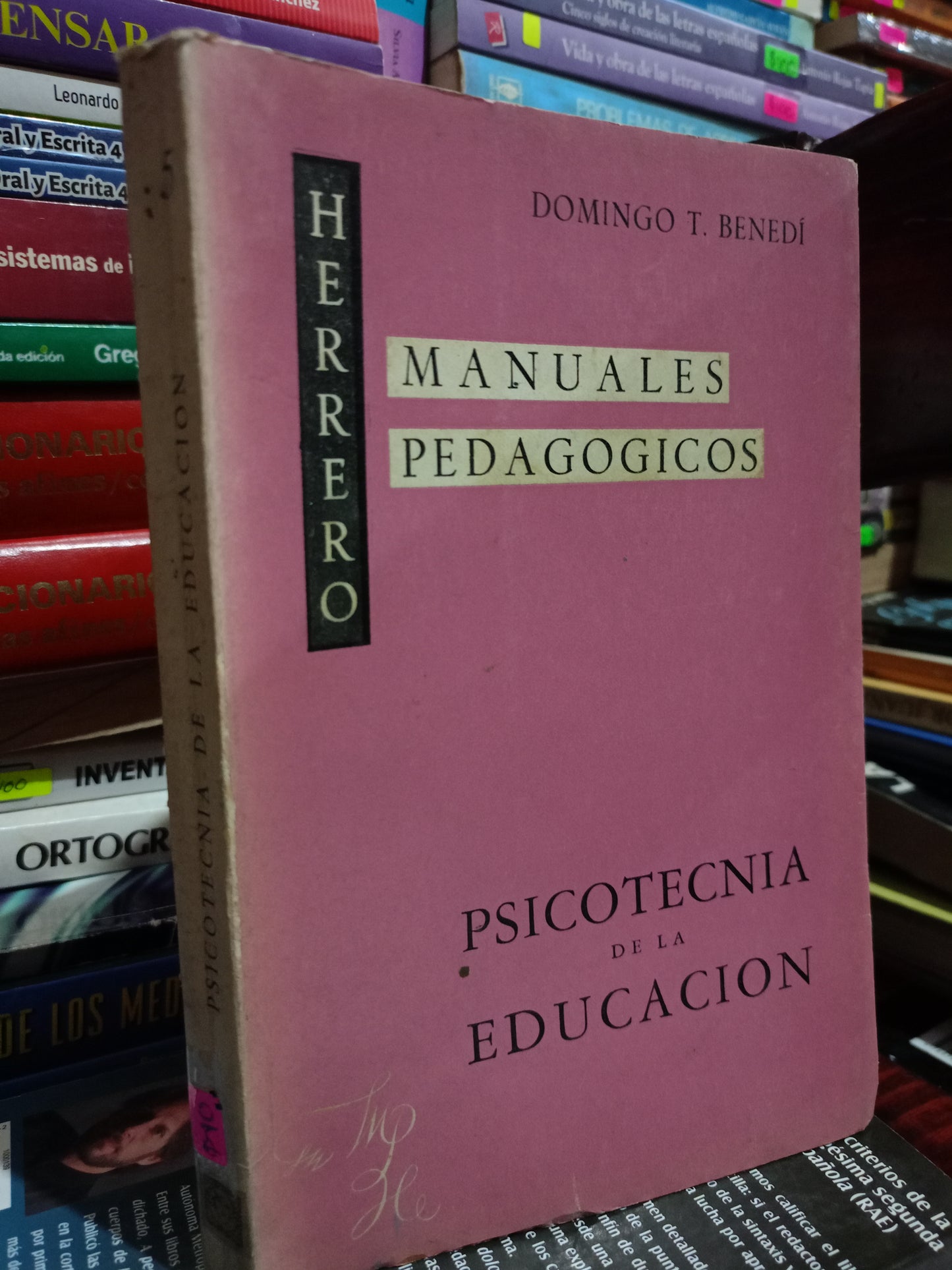 PSICOMETRIA EN LA EDUCACION POR DOMINGO T.BENEDI USADO EDUCACIÓN LITERARIO 305