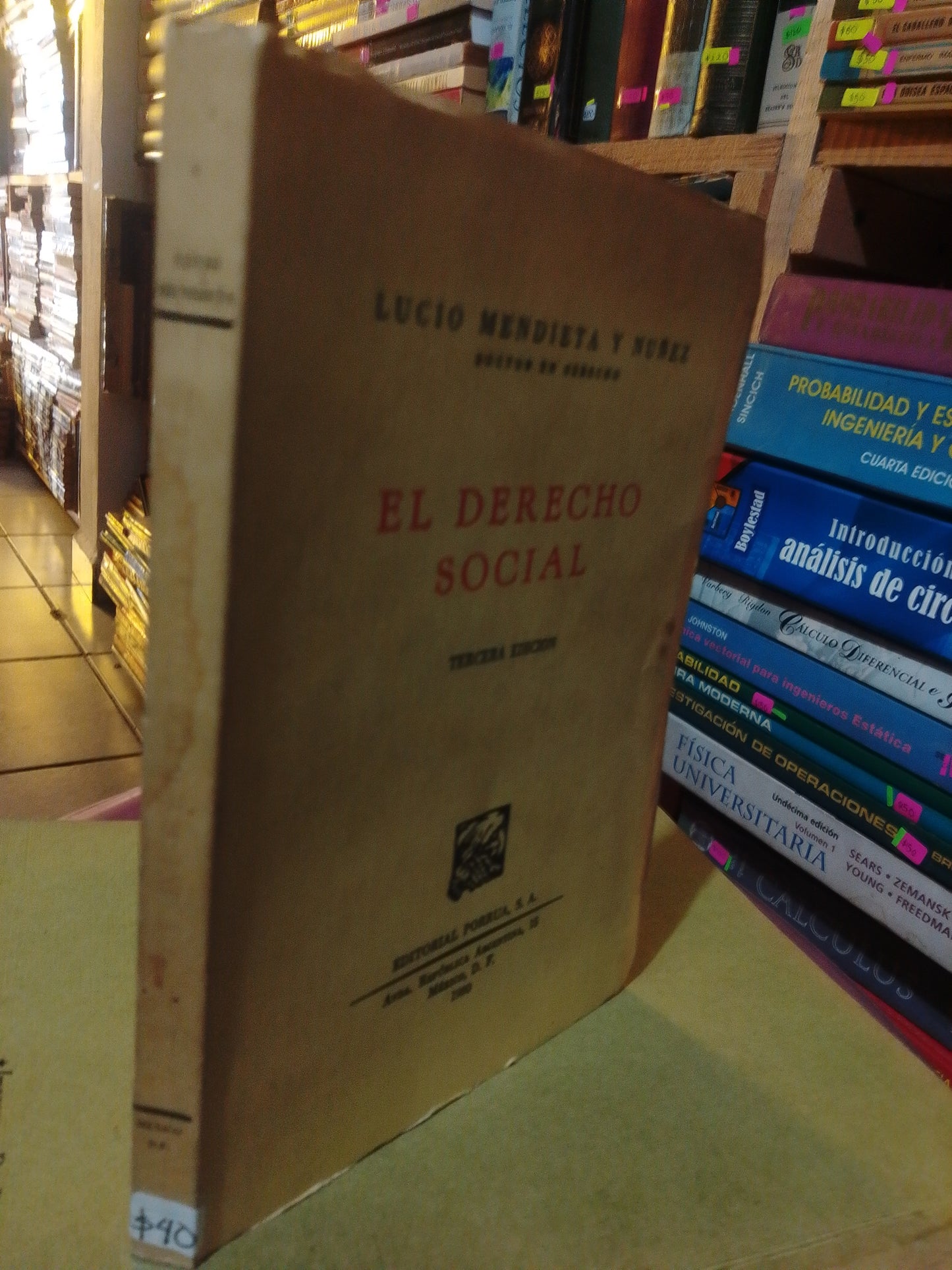 EL DERECHO SOCIAL POR LUCIO MENDIETA Y NUÑEZ USADO DERECHO JUAREZ