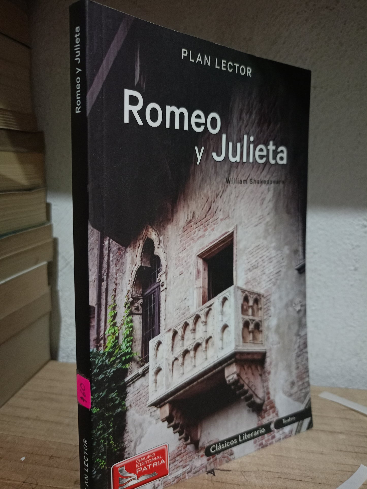 ROMEO Y JULIETA POR WILLIAM SHAKESPEARE USADO NOVELA LITERARIO 305