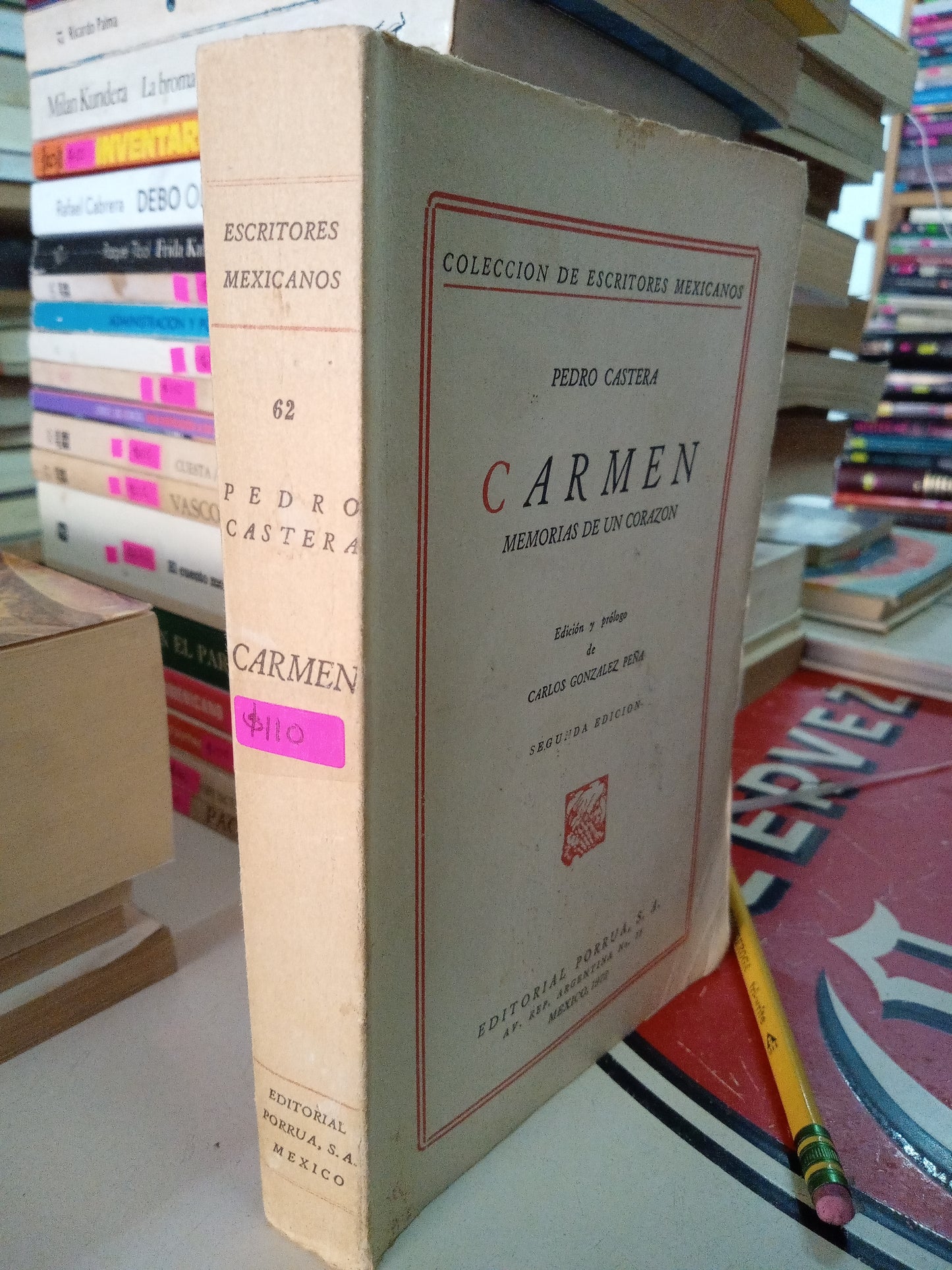 CARMEN MEMORIAS DE UN CORAZÓN POR PEDRO CASTERA USADO NOVELA LITERARIO 207