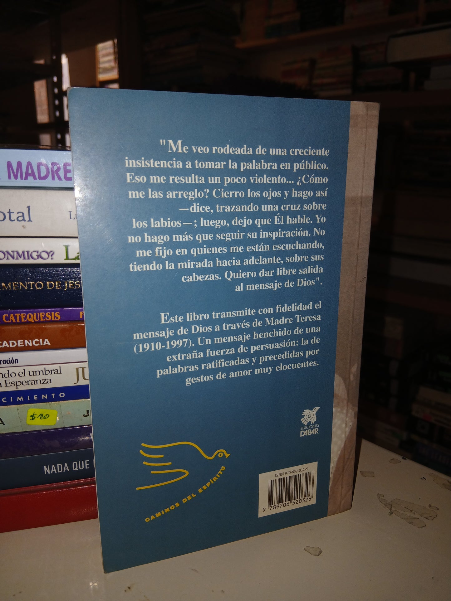 LA ALEGRÍA DE DARSE A LOS DEMÁS POR MADRE TERESA USADO RELIGIÓN LITERARIO 207