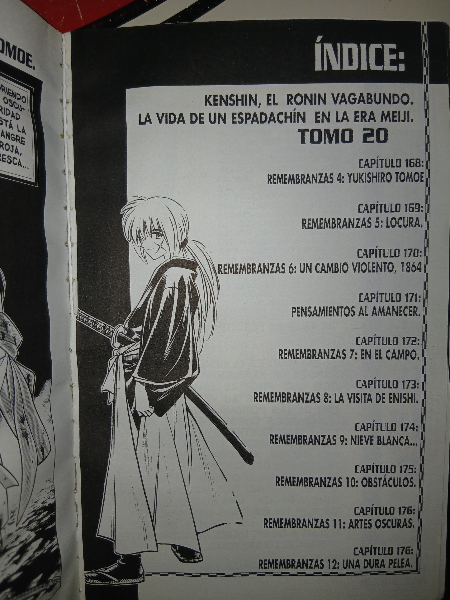 SAMURÁI X 20: REMEMBRANZAS POR NOBUHIRO WATSUKI USADO MANGA LITERARIO 207