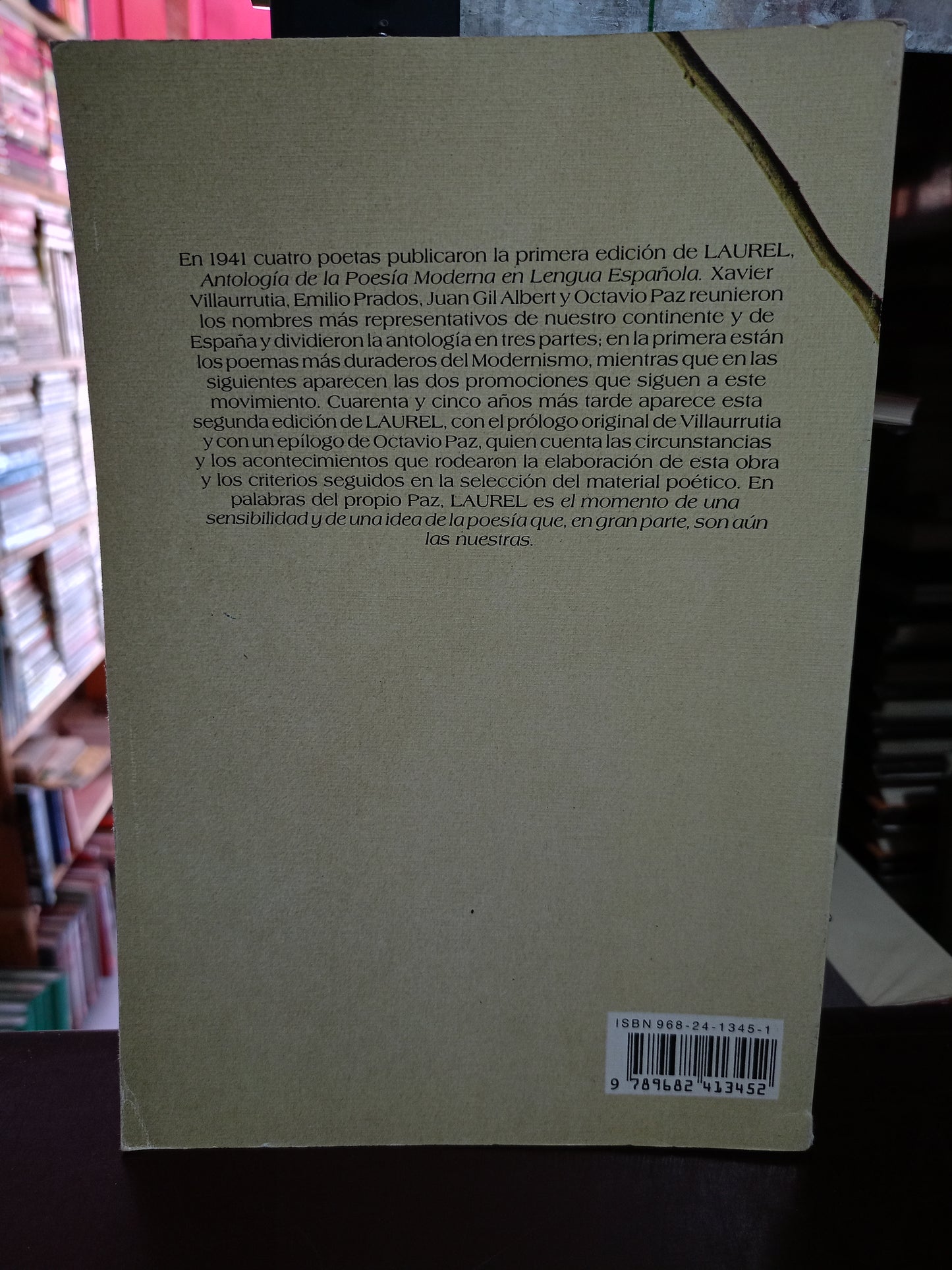 ANTOLOGÍA DE LA POESÍA MODERNA EN LENGUA ESPAÑOLA LAUREL USADO POESIA LITERARIO 305