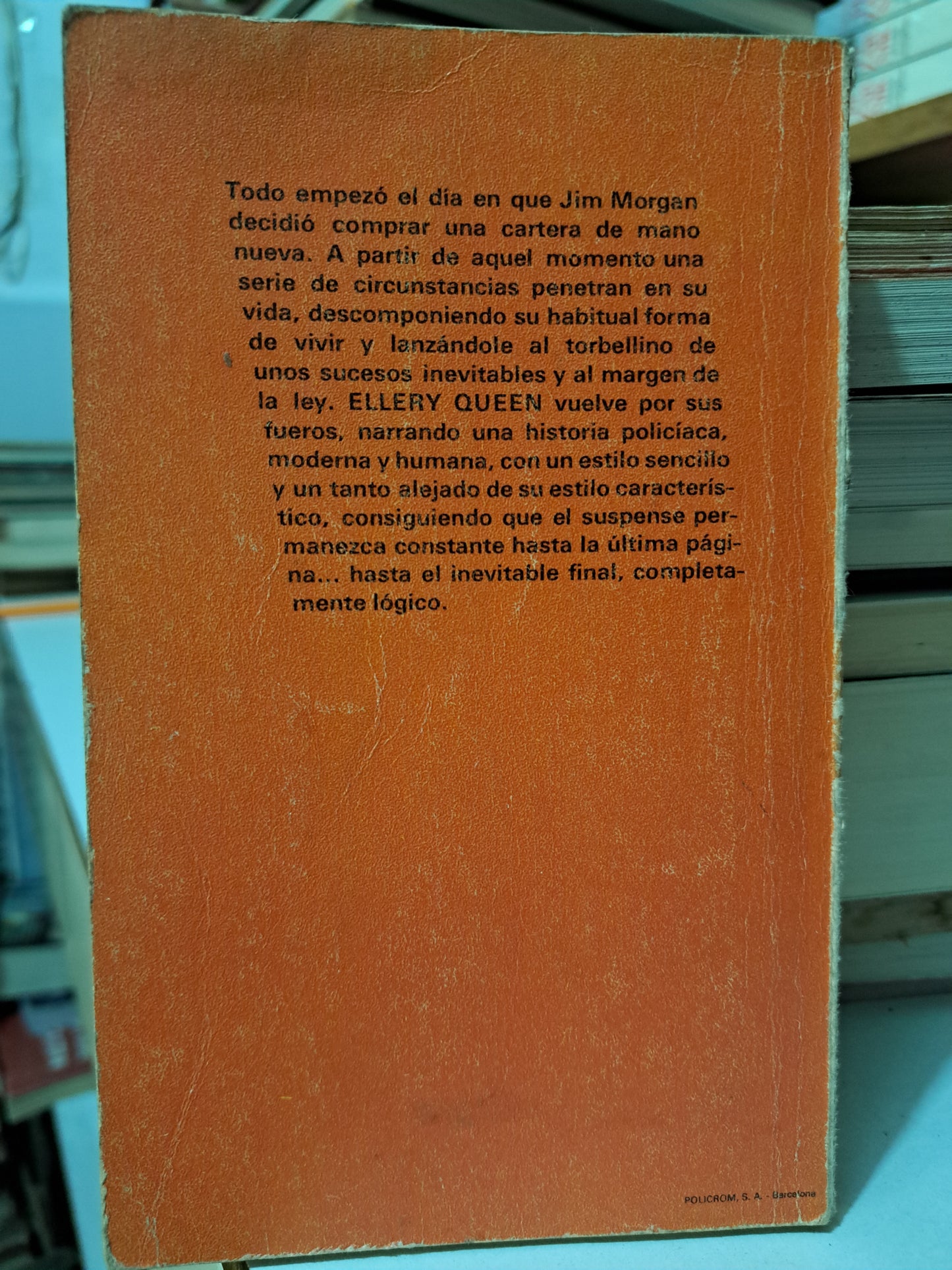 UN TESORO EN LA CARTERA ELLERY QUEEN USADO SUP. PERSONAL JUÁREZ