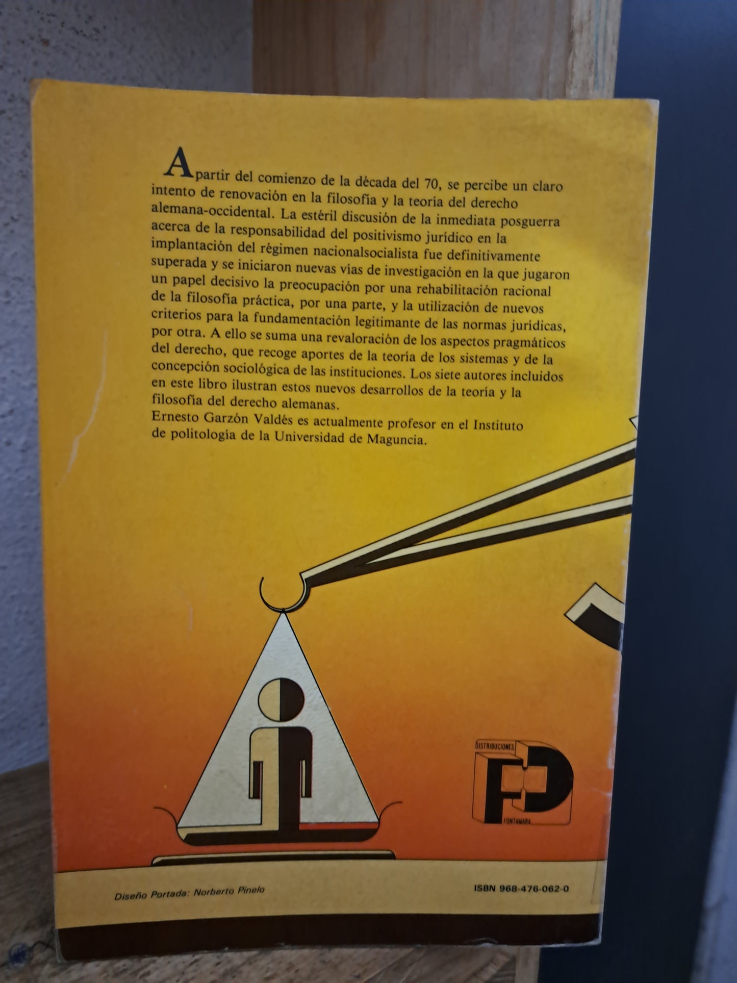 DERECHO Y FILOSOFÍA ERNESTO GARZÓN VALDÉS USADO DERECHO LITERARIO 305