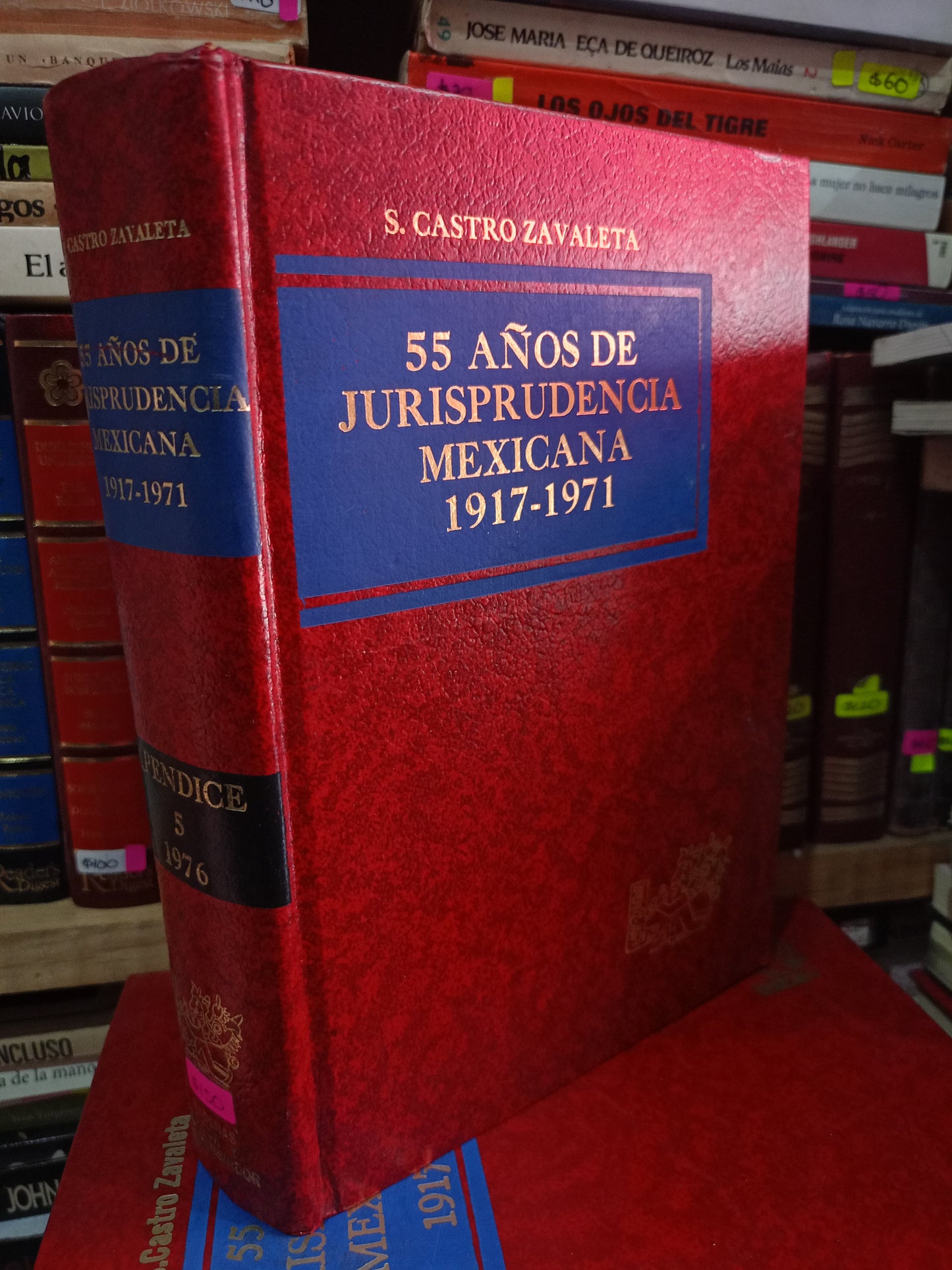 55 AÑOS DE JURISPRUDENCIA MEXICANA 1917 1971 POR S. CASTRO ZAVALETA USADO DERECHO LITERARIO 305