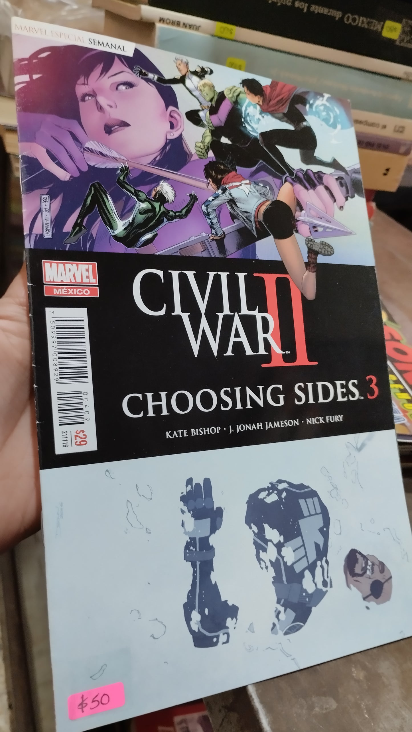 CIVIL WAR II CHOOSING SIDES 3 LIBRO USADO NOVELAS ALDAMA