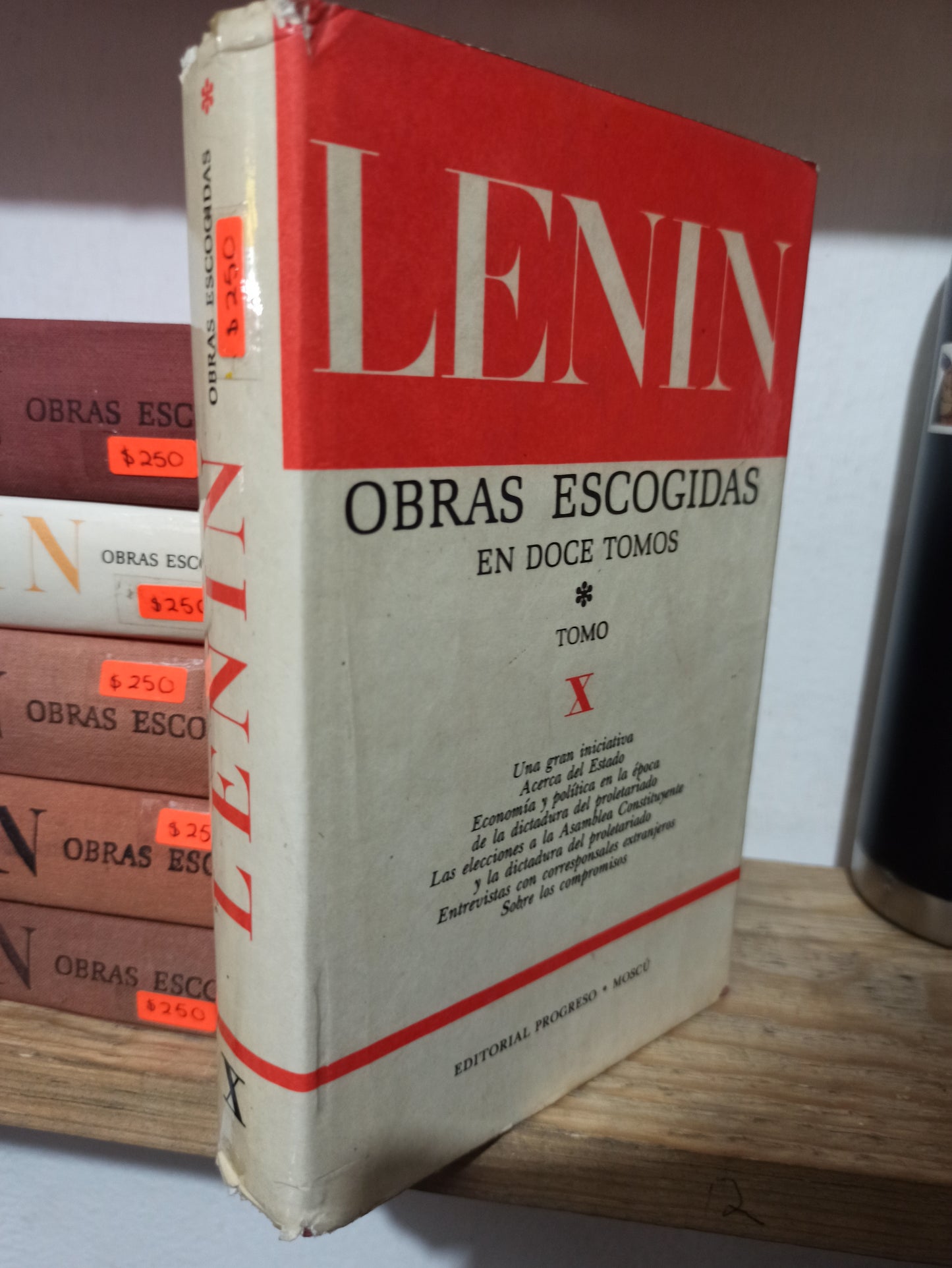 OBRAS ESCOGIDAS TOMO 10 POR V. I. LENIN USADO FILOSOFÍA JUÁREZ