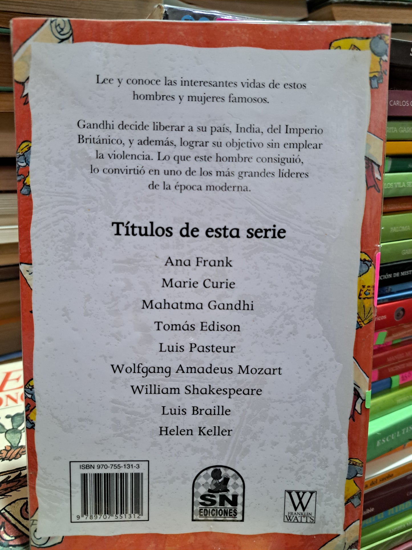 MAHATMA GANDHI EMMA FISCHEL USADO INFANTIL ALDAMA