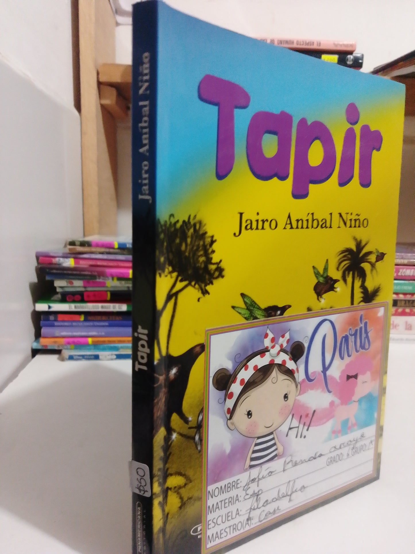 TAPIR POR JAIRO ANIBAL NIÑO USADO INFANTIL JUAREZ