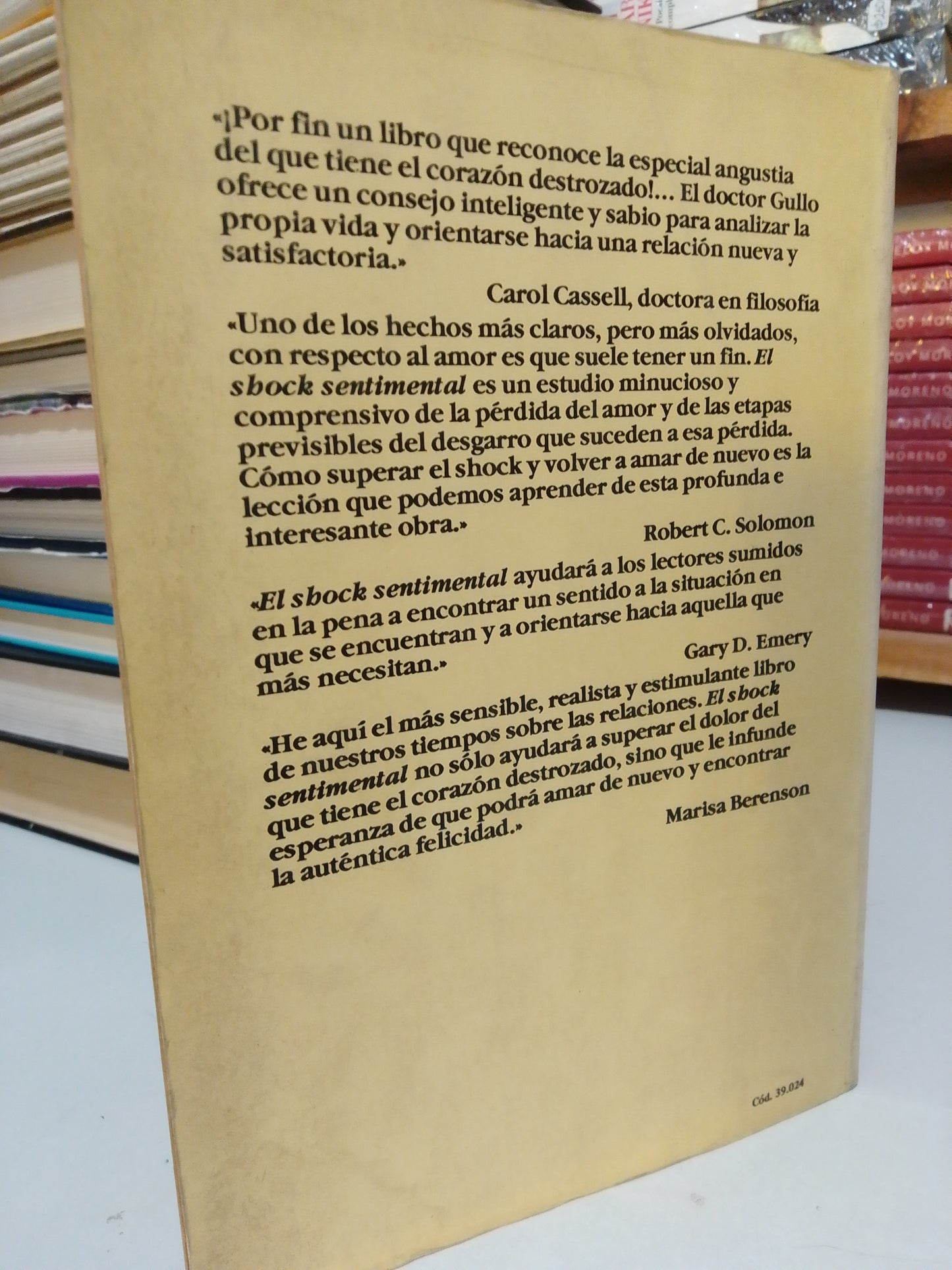 EL SHOCK SENTIMENTAL POR STEPHEN GULLO USADO SUP.PERSONAL JUÁREZ