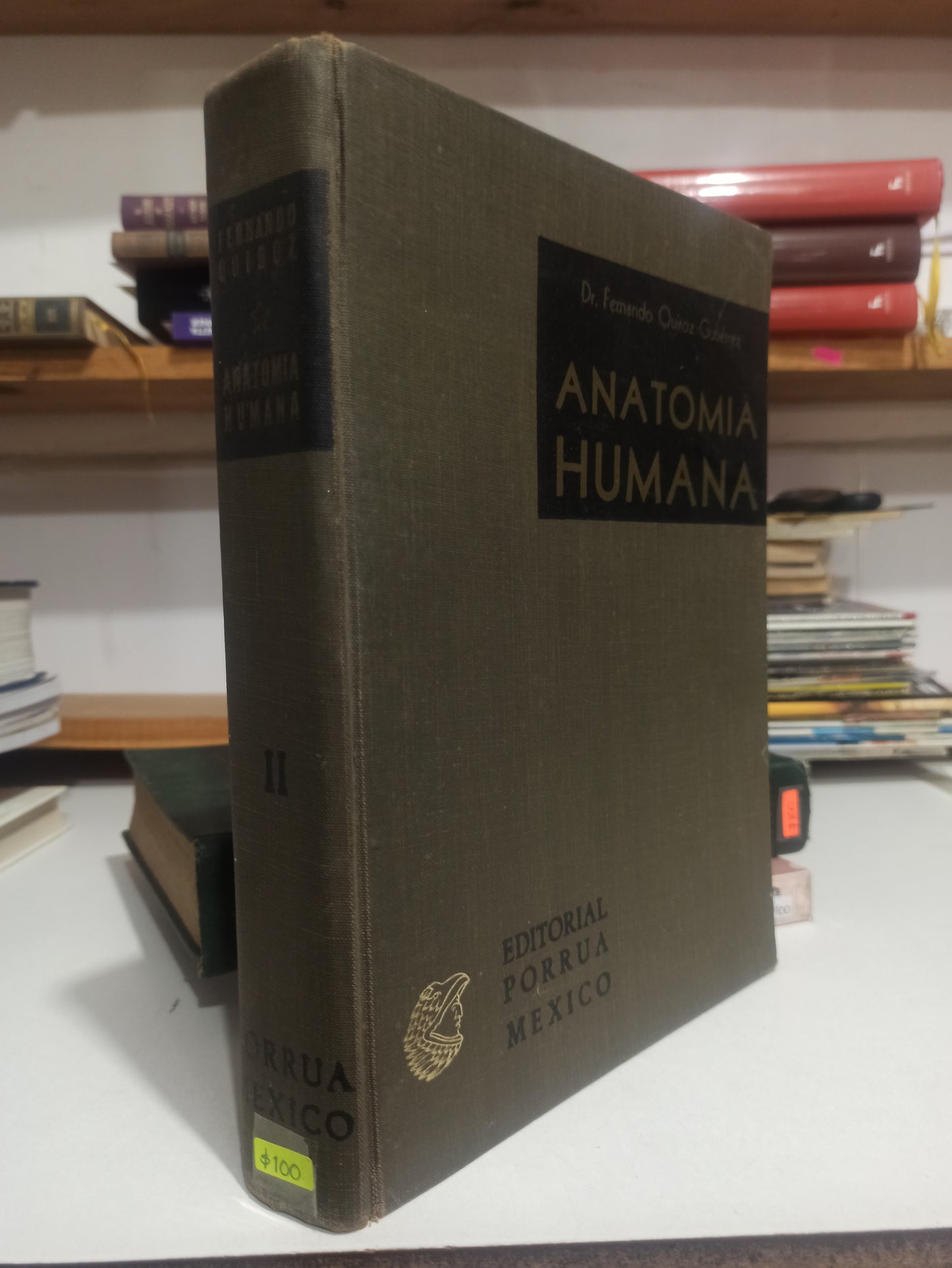 ANATOMIA HUMANA TOMO 2 POR FERNANDO QUIROZ GUTIERREZ USADO SALUD JUÁREZ