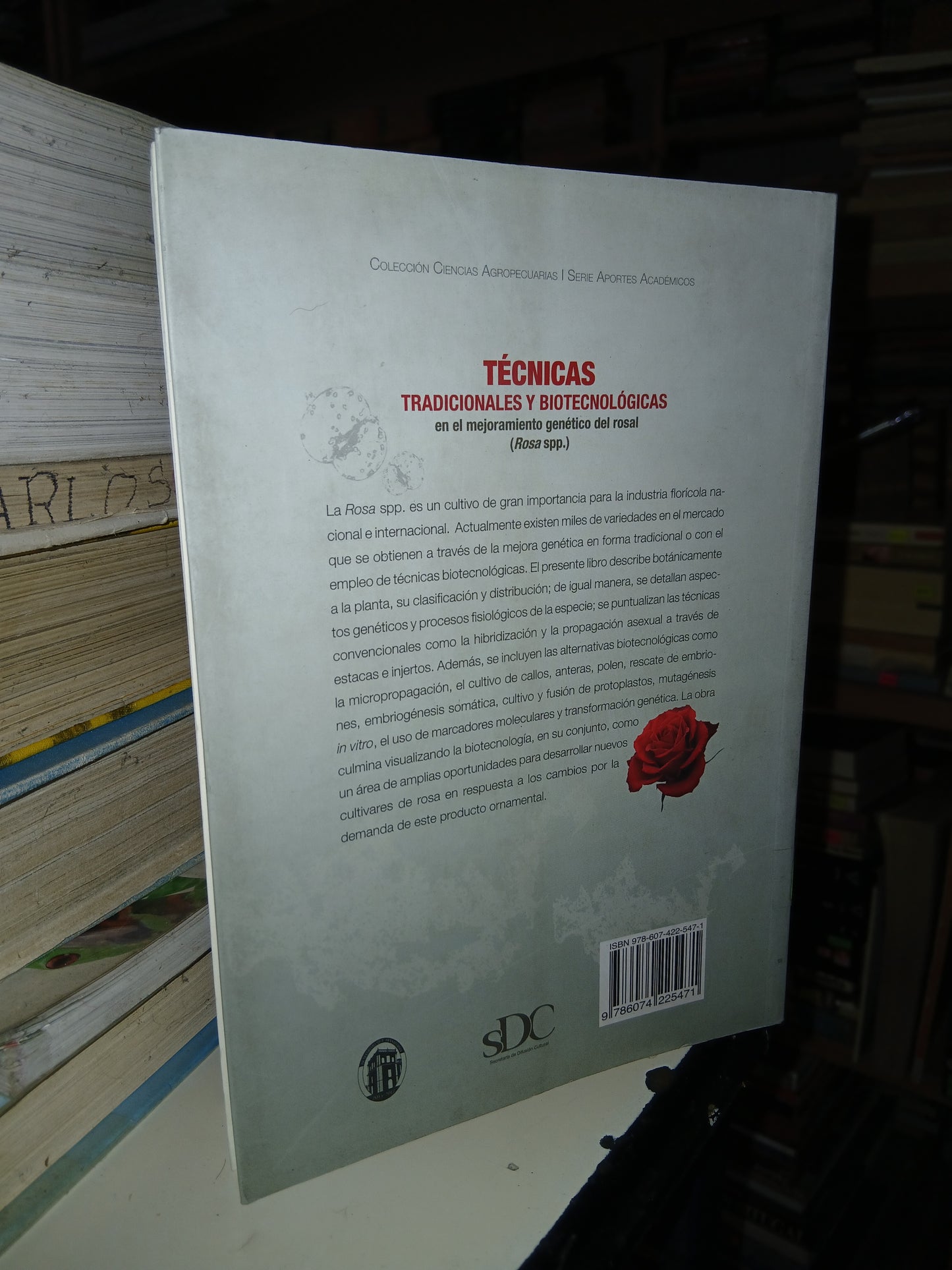 TÉCNICAS TRADICIONALES Y BIOTECNOLÓGICAS EN EL MEJORAMIENTO GENÉTICO DEL ROSAL (VARIOS AUTORES) USADO BIOLOGÍA LITERARIO 207