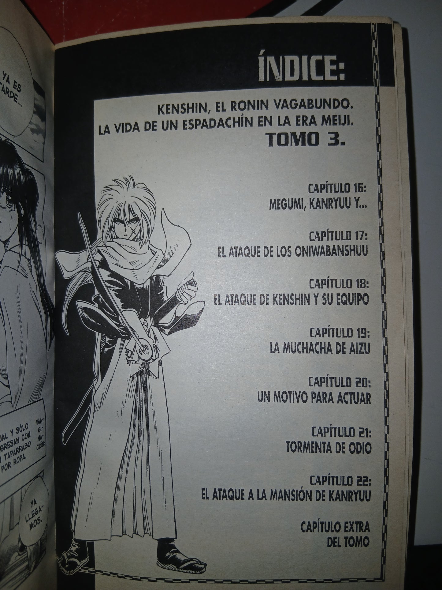 SAMURÁI X 3: UNA RAZÓN PARA ACTUAR POR NOBUHIRO WATSUKI USADO MANGA LITERARIO 207
