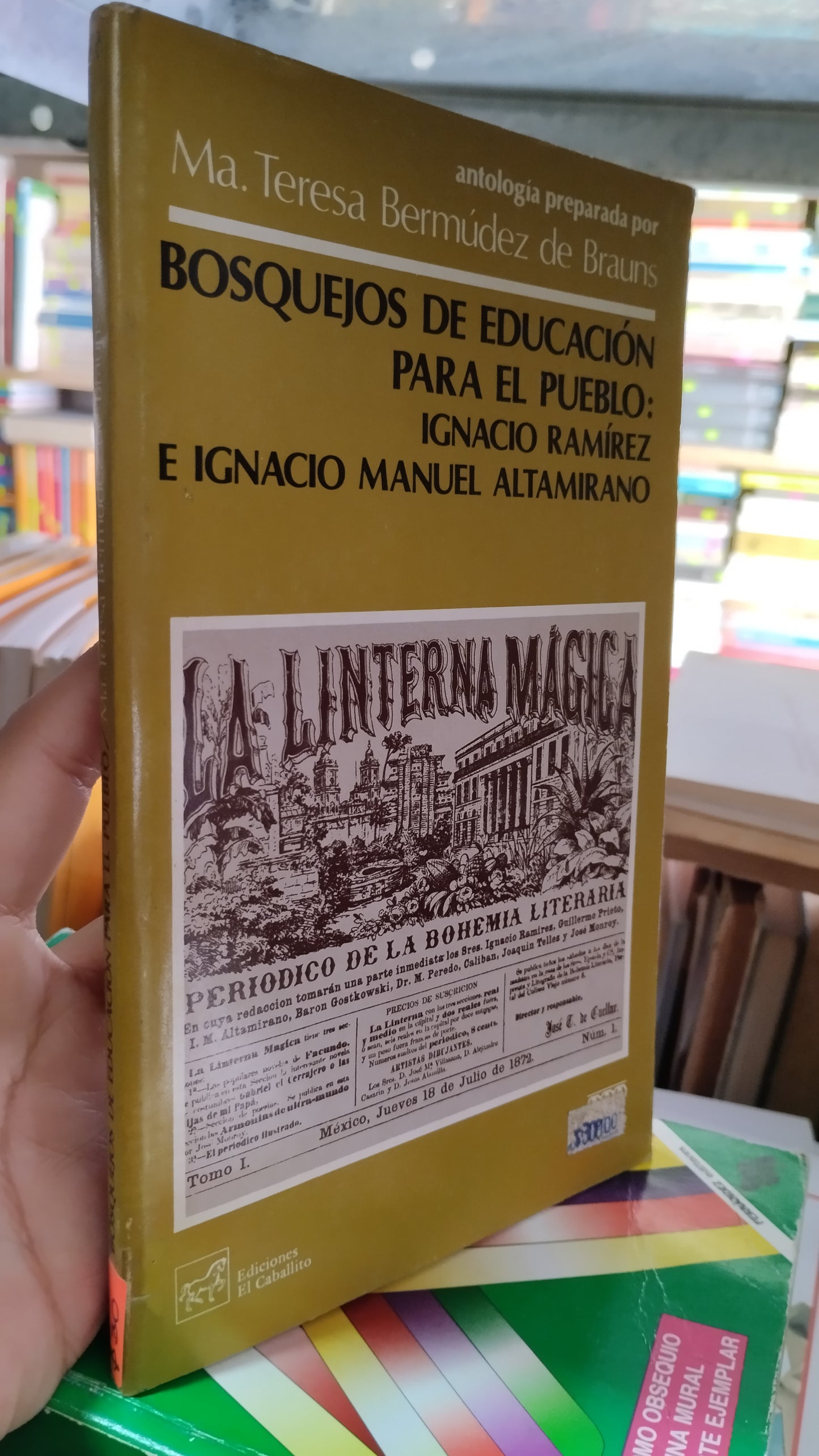 BOSQUEJOS DE EDUCACION PARA EL PUEBLO POR IGNACIO RAMIREZ E IGNACIO MANUEL ALTAMIRANO LIBRO USADO EDUCACIÓN ALDAMA