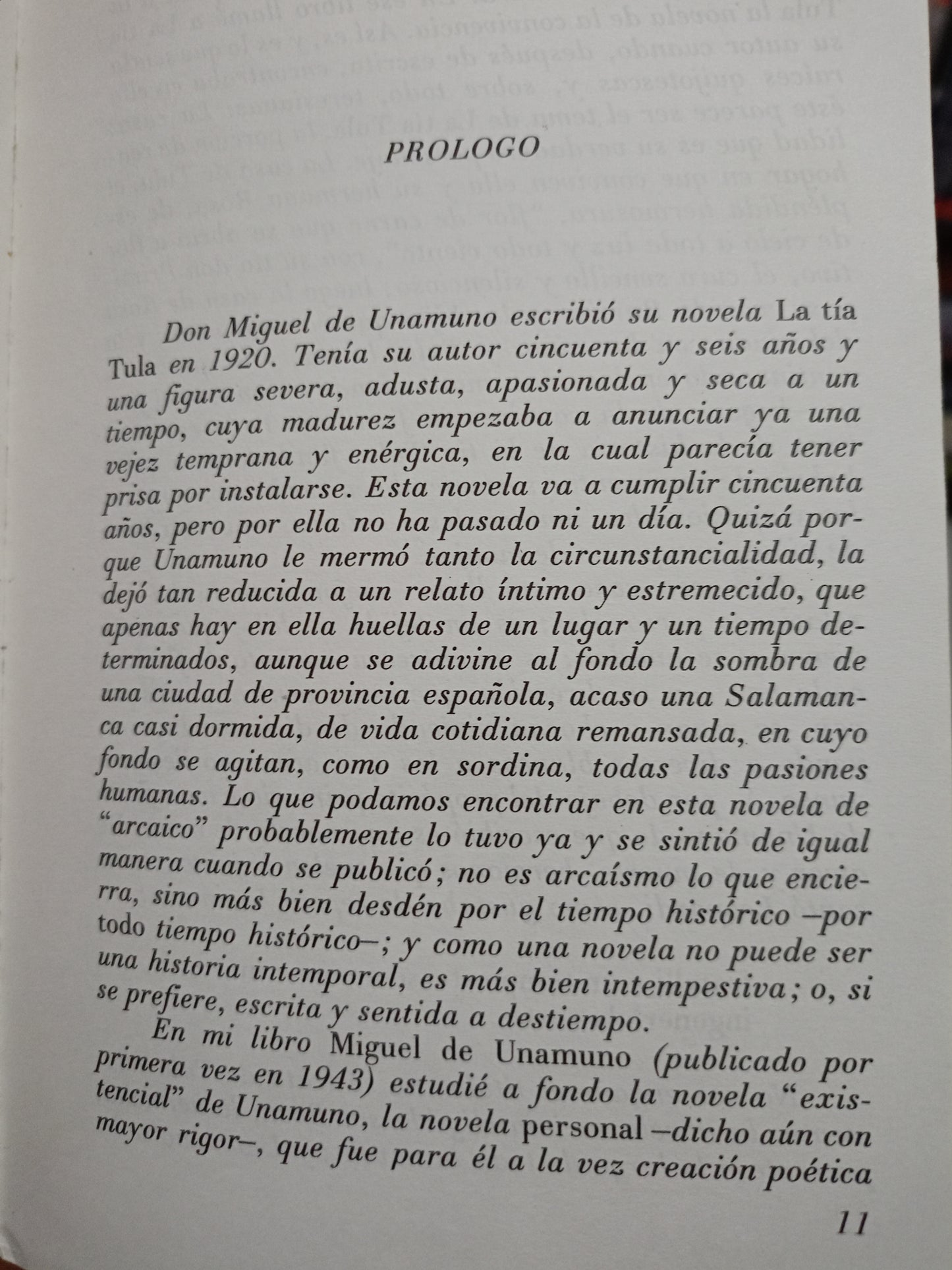 LA TIA TULA MIGUEL DE UNAMUNO USADO NOVELA LITERARIO 305