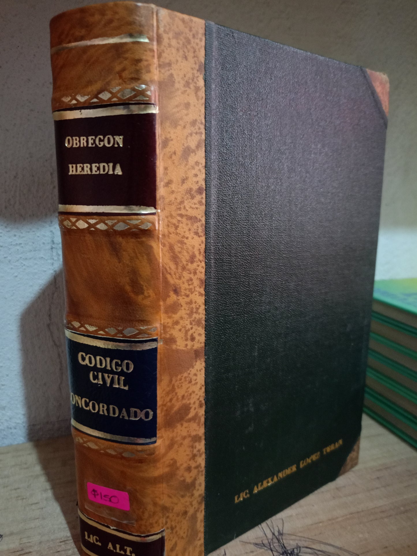 CODIGO CIVIL POR OBREGON HEREDIA USADO DERECHO LITERARIO 305