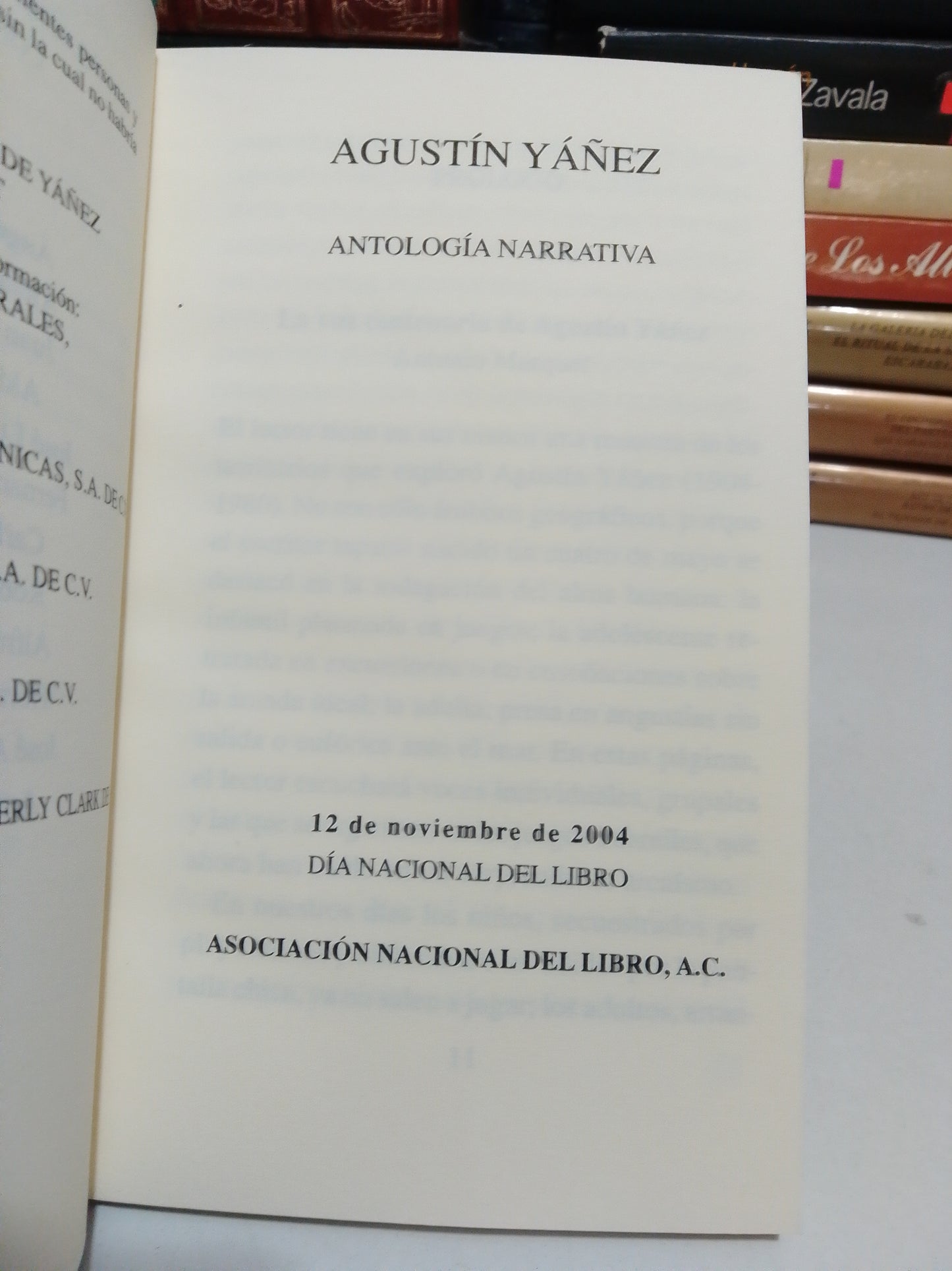 ANTOLOGIA NARRATIVA POR AGUSTÍN YAÑEZ USADO NOVELA JUAREZ