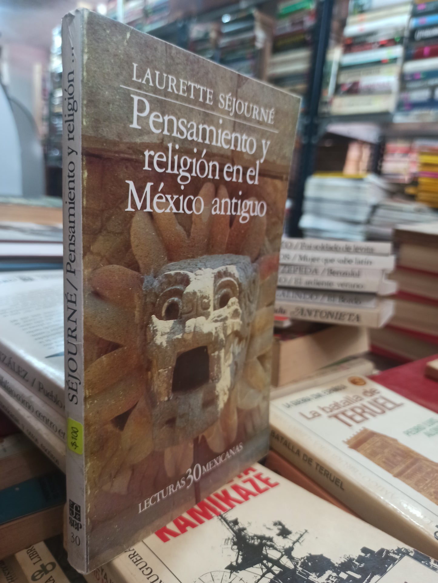 PENSAMIENTOS Y RELIGIÓN EN EL MÉXICO ANTIGUO LAURETTE SEJOURNE USADO NOVELAS ALDAMA