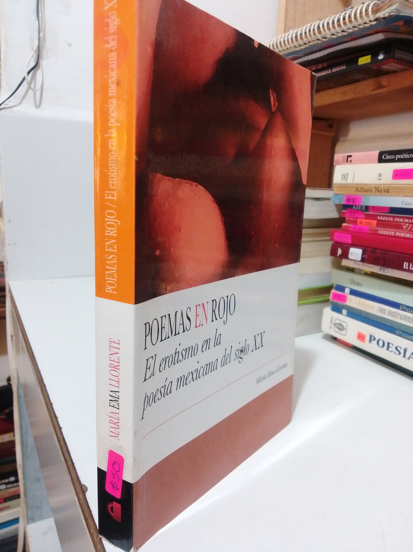 POEMAS EN ROJO EL EROTISMO EN LA POESÍA MEXICANA DEL SIGLO XX POR MARIA EMA LLORENTE USADO POESIA JUAREZ