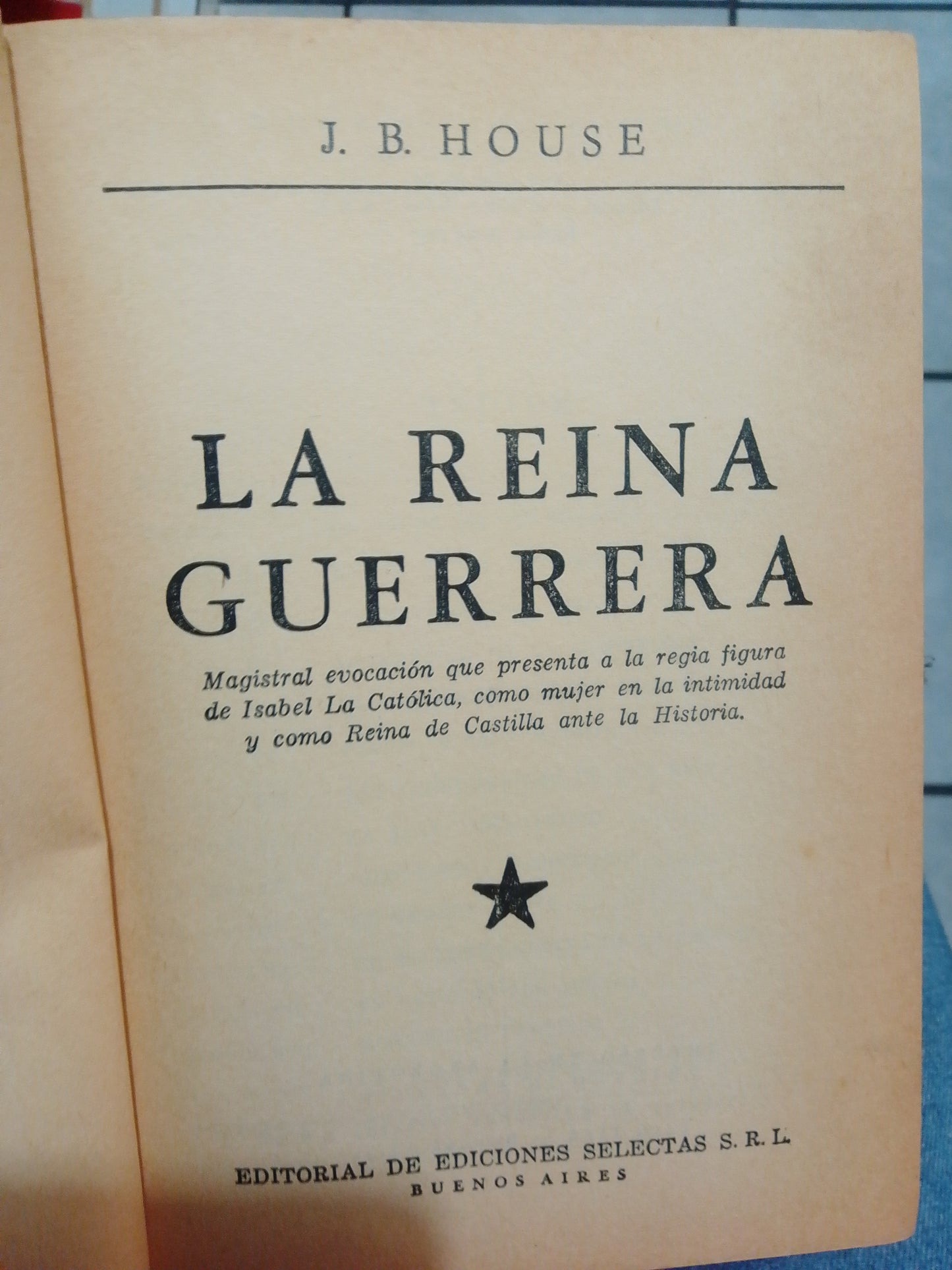 LA REINA GUERRERA POR J.B.HOUSE USADO NOVELAS JUAREZ