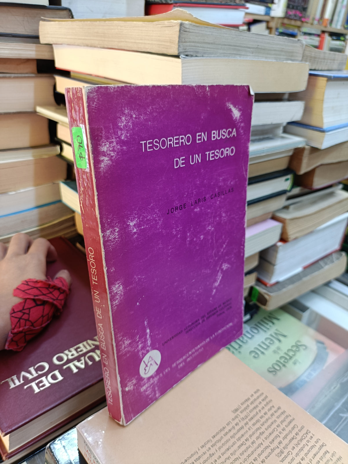 TESORERO EN BUSCA DE UN TESORO POR JORGE LARIS CASILLAS USADO HISTORIA JUAREZ 507