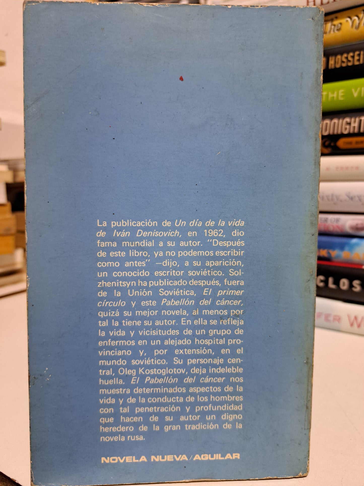 EL PABELLÓN DEL CÁNCER SOLZHENITSYN USADO NOVELA JUÁREZ