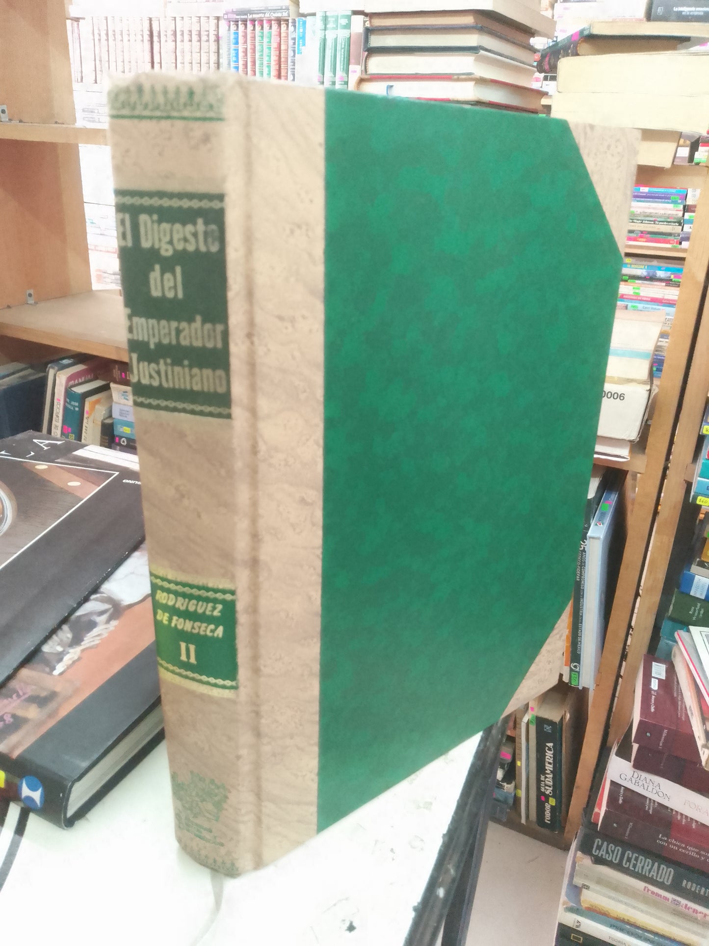 EL DIGESTO DEL EMPERADOR JUSTINIANO TOMO II POR RODRIGUEZ DE FONSECA USADO DERECHO LITERARIO 207