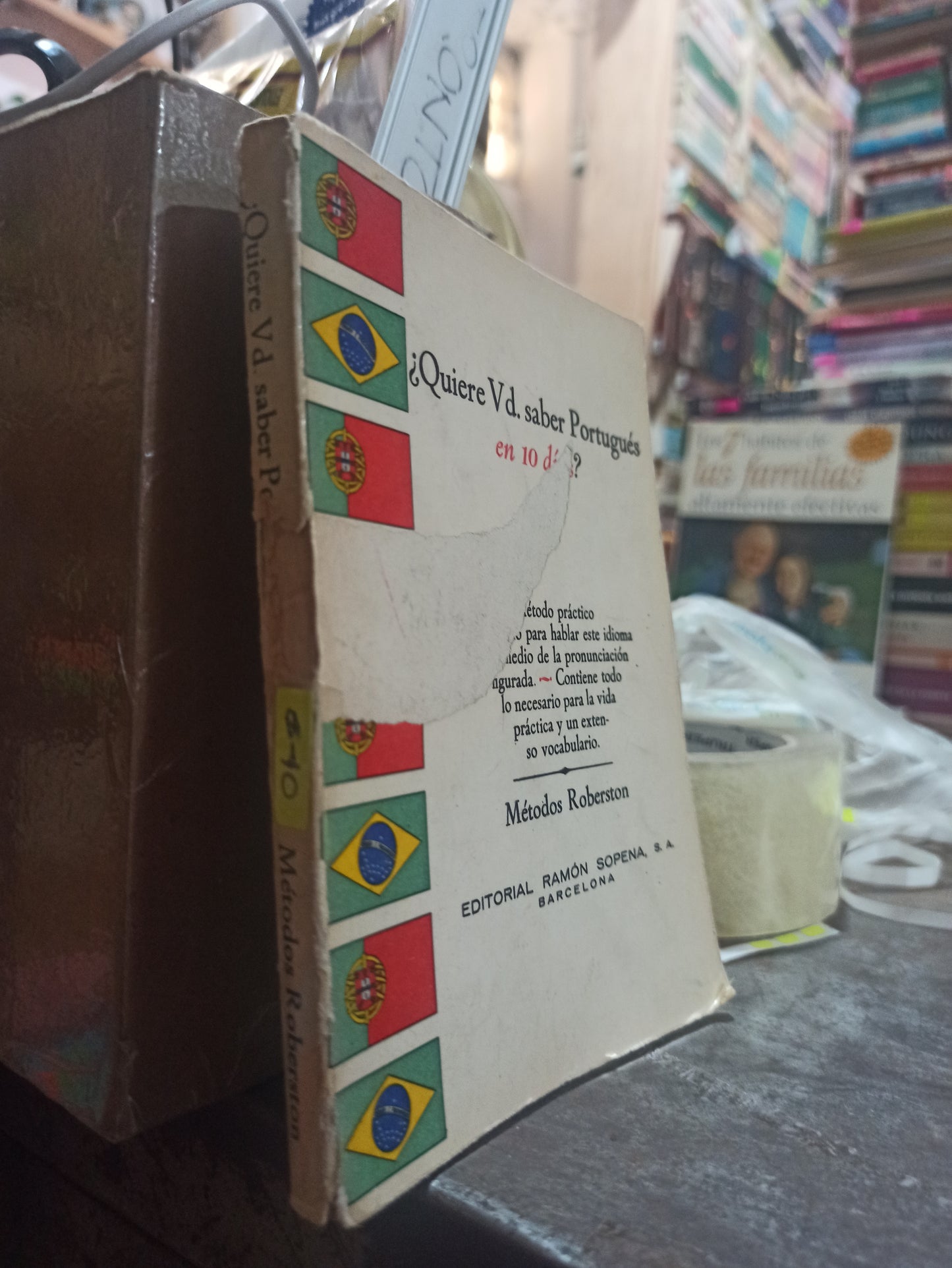 ¿QUIERE V D SABER PORTUGUES EN 10 DIAS? POR EDITORIAL RAMON SOPENA USADO IDIOMAS ALDAMA