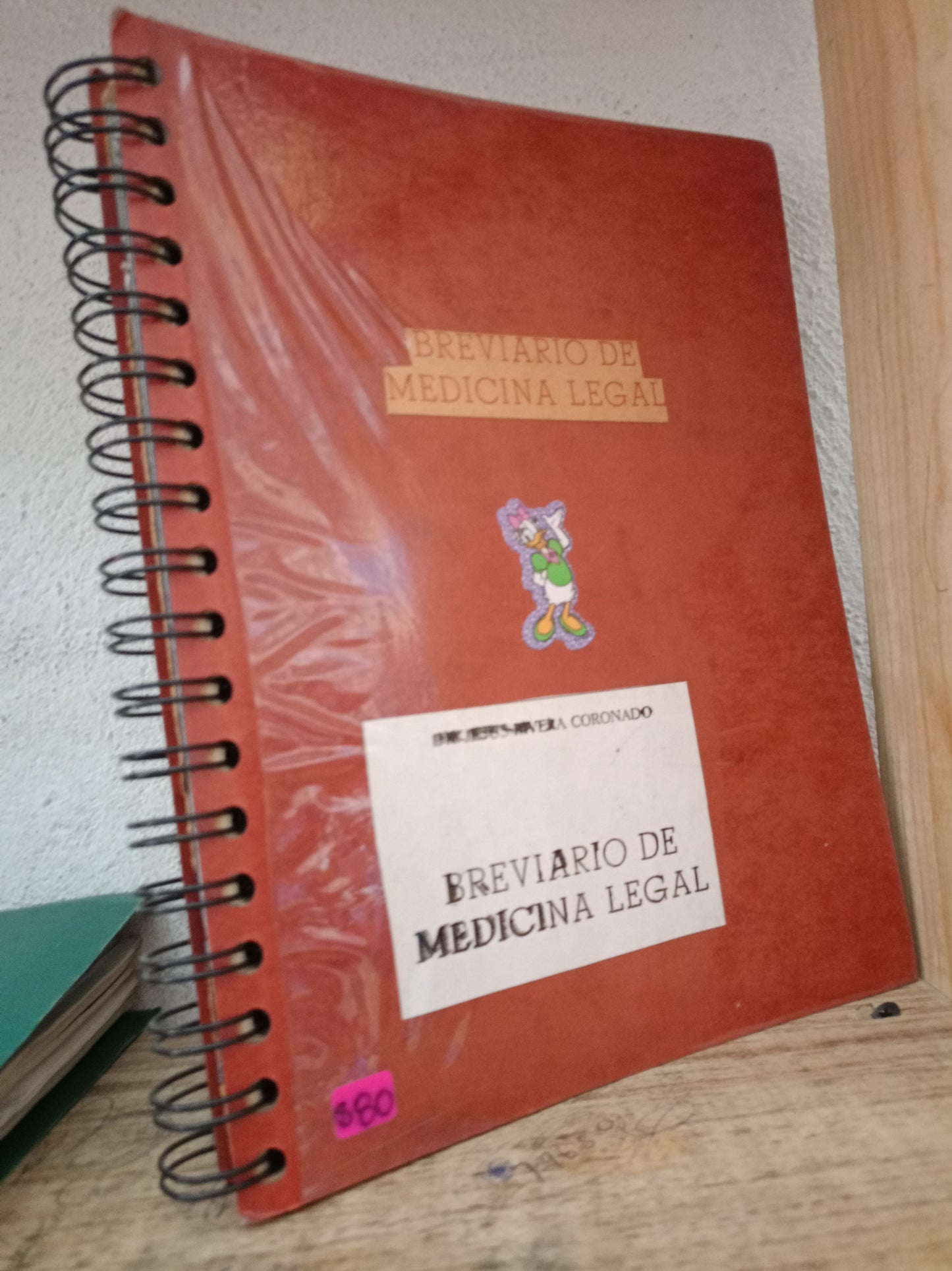 BREVARIO DE MEDICINA LEGAL POR DR. JESUS RIVERA CORONADO USADO DERECHO LITERARIO 305