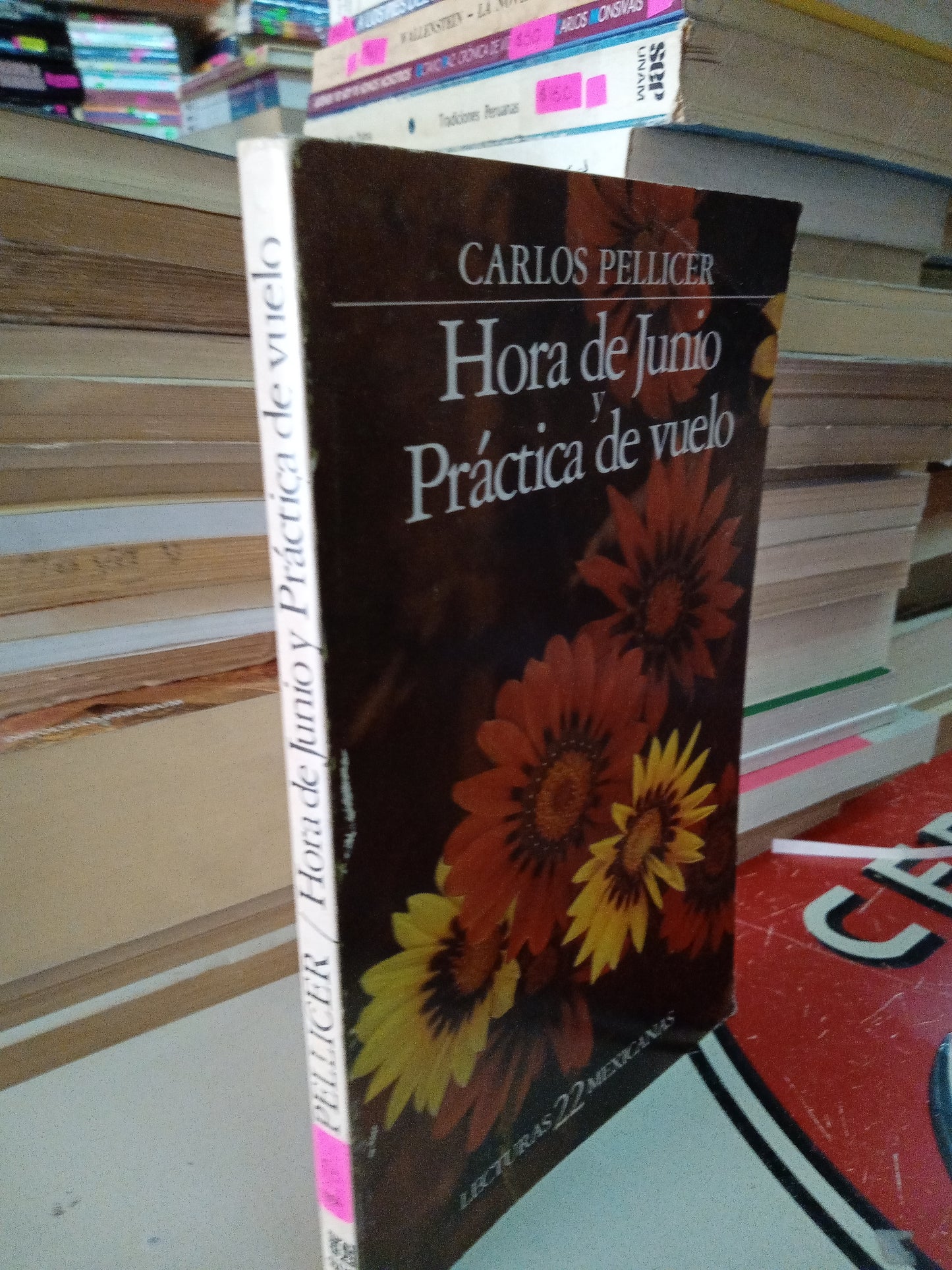 HORA DE JUNIO Y PRACTICA DE VUELO POR CARLOS PELLICER USADO NOVELA LITERARIO 207