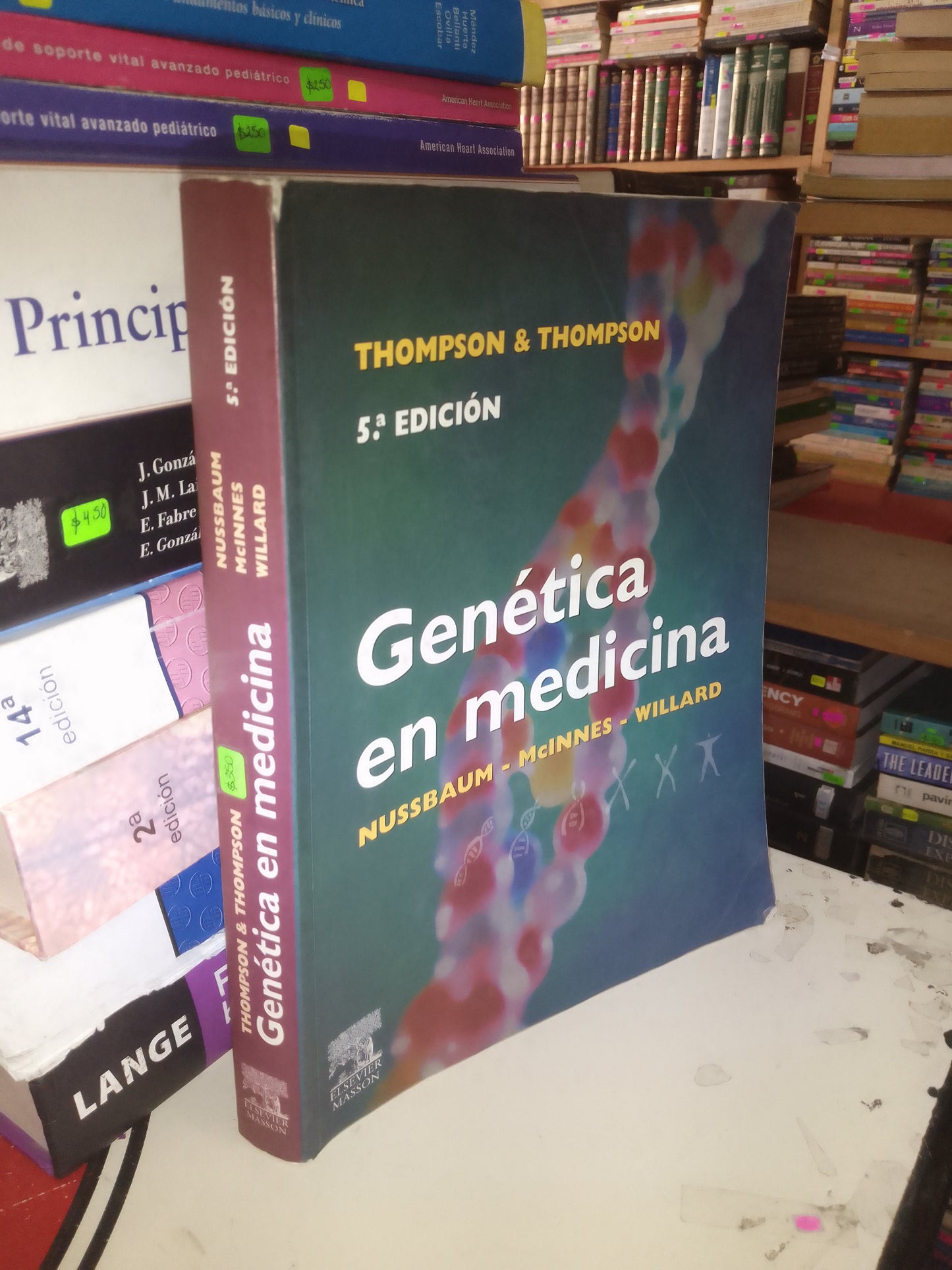 THOMPSON & THOMPSON GENÉTICA EN MEDICINA POR NUSSBAUM, MCINNES Y WILLARD USADO MEDICINA LITERARIO 207