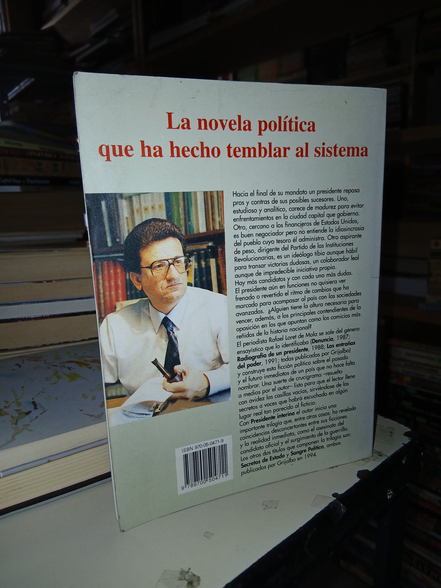 PRESIDENTE INTERINO POR RAFAEL LORET DE MOLA USADO NOVELA LITERARIO 207