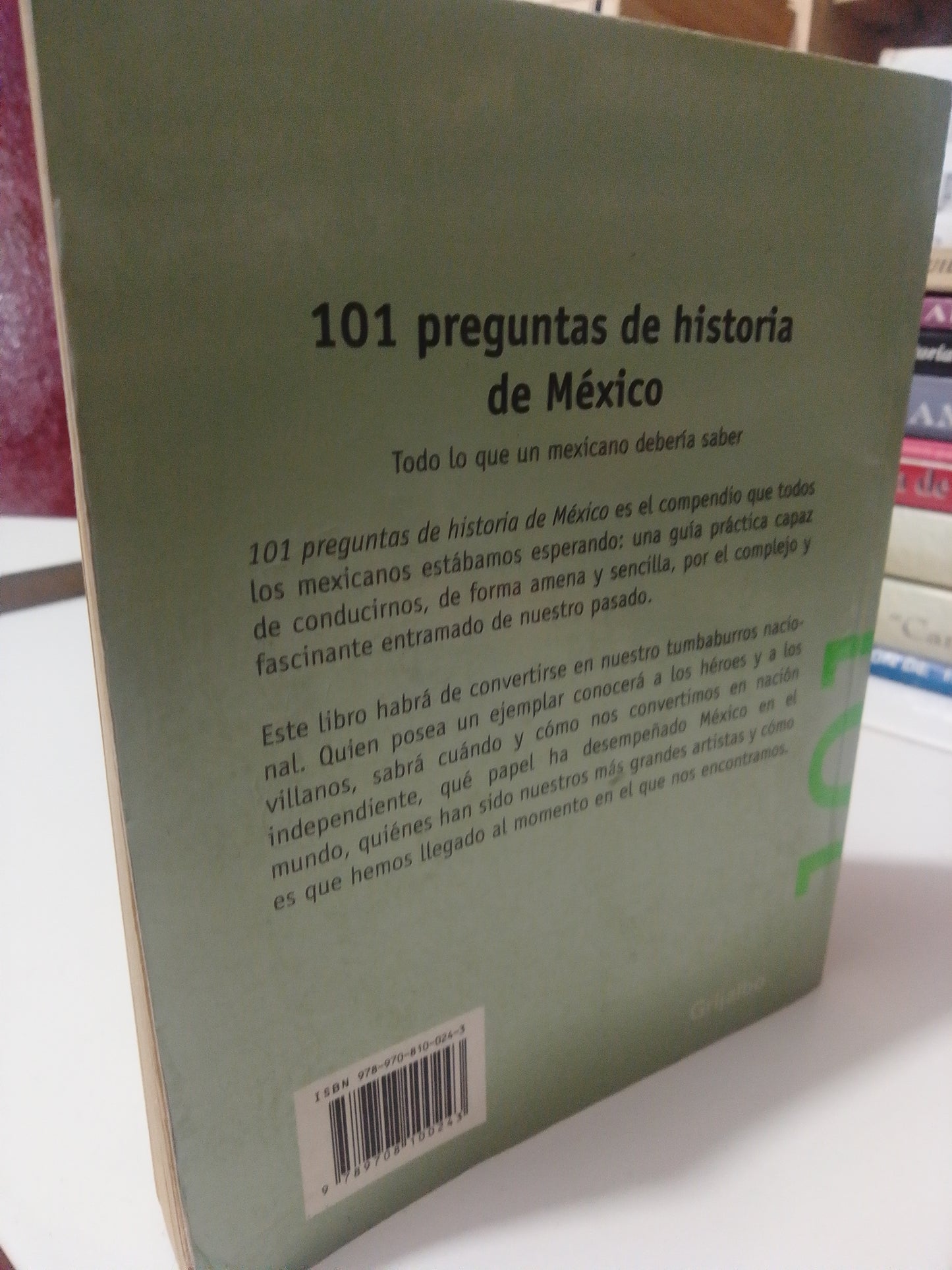 101 PREGUNTAS DE HISTORIA DE MEXICO POR CARLOS SILVA USADO HISTORIA JUAREZ