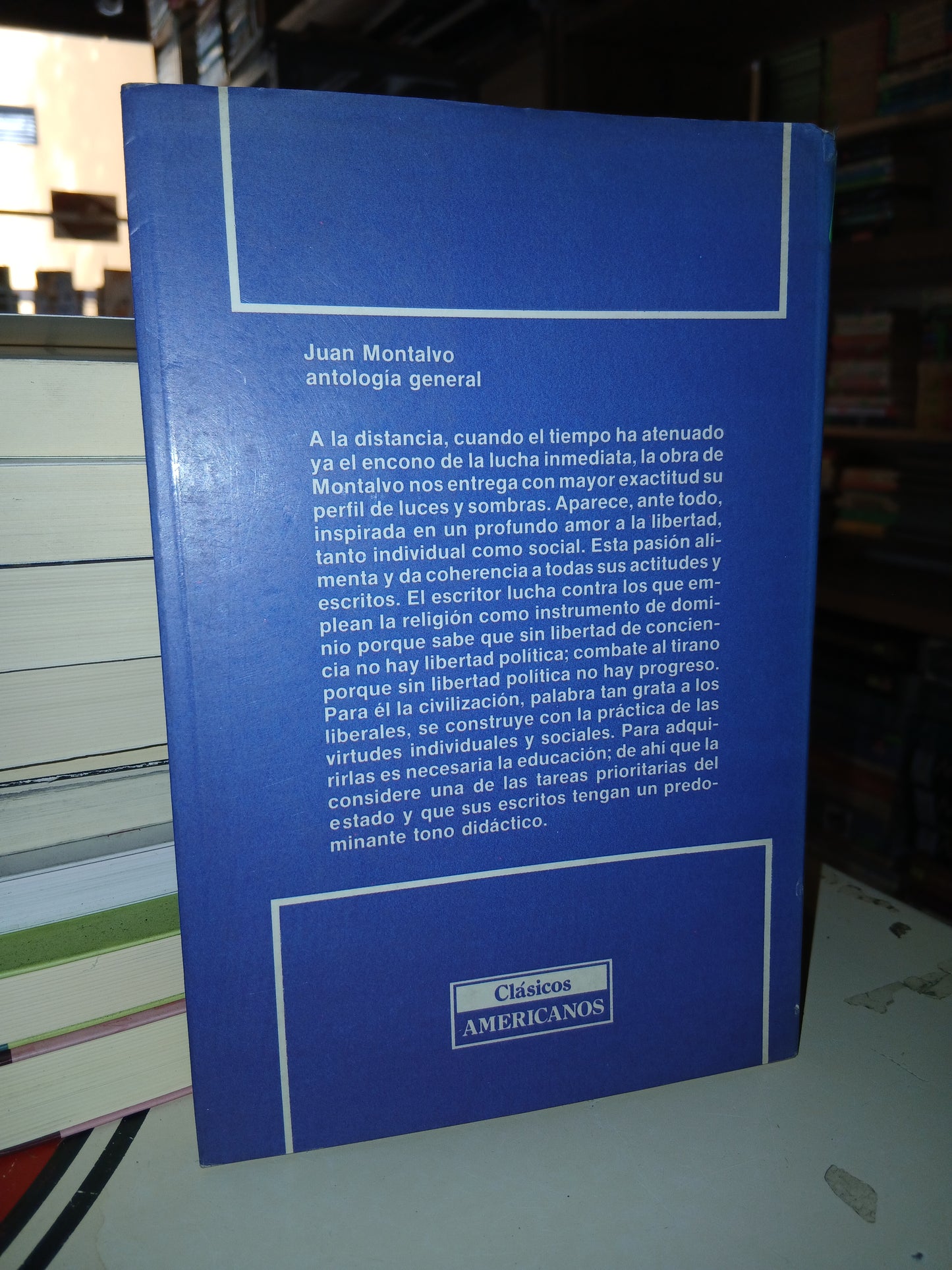 JUAN MONTALVO ANTOLOGÍA GENERAL POR IGNACIO OSORIO ROMERO USADO NOVELA LITERARIO 207
