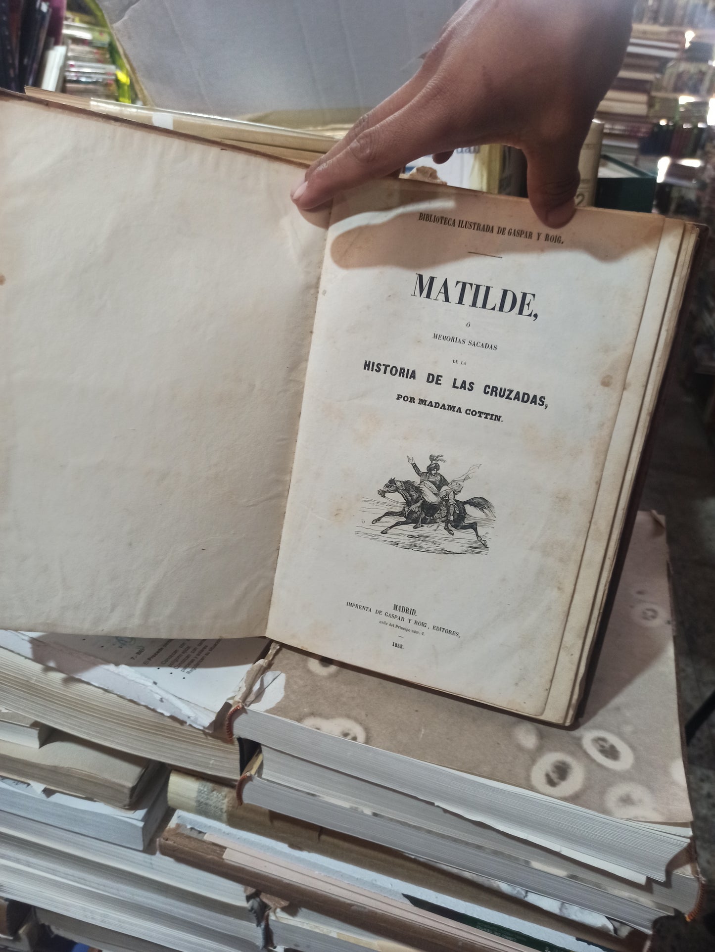 MATILDE HISTORIA DE LAS CRUZADAS POR MADAME COTTIN USADO ANTIGUOS ALDAMA