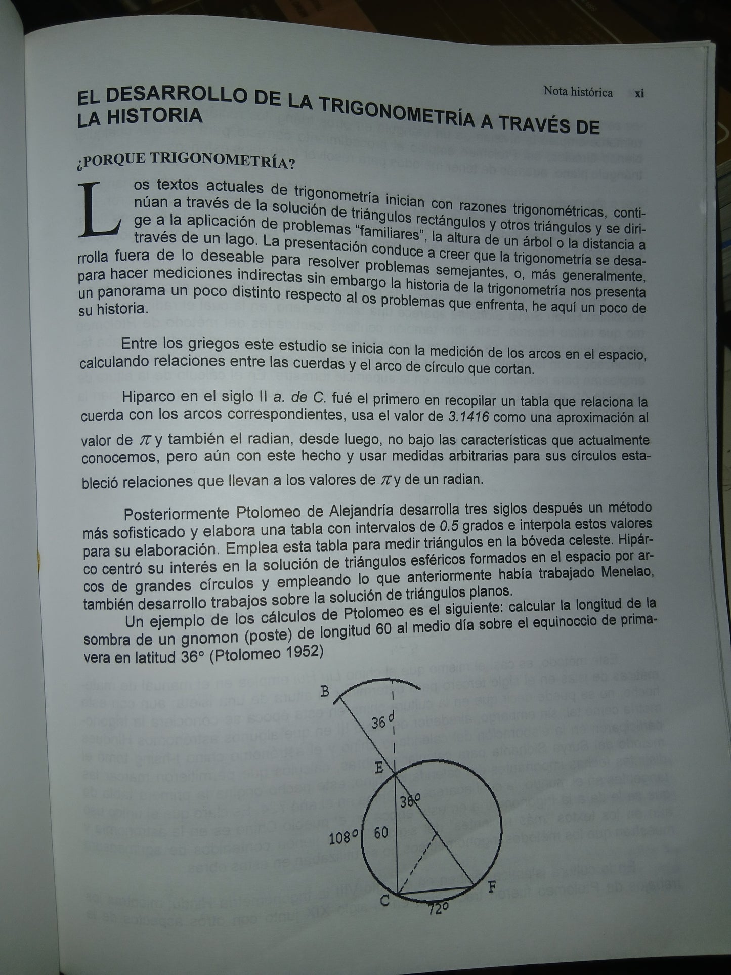 INTRODUCCIÓN A LA TRIGONOMETRÍA PLANA POR MA. DEL ROCÍO NAVA ÁLVAREZ Y MIGUEL DÍAZ CHÁVEZ USADO TRIGONOMETRÍA LITERARIO 207