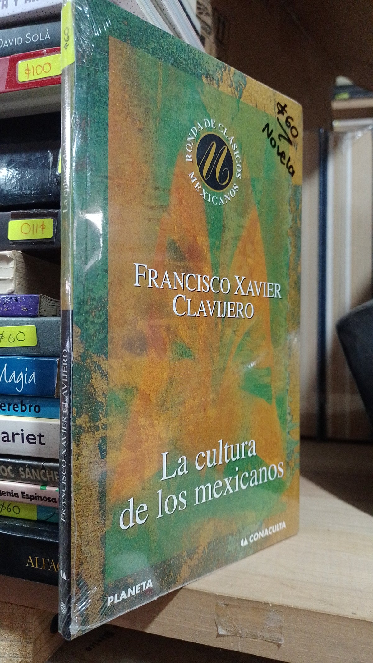 LA CULTURA DE LOS MEXICANOS POR FRANCISCO XAVIER CLAVIJERO USADO NOVELA ALDAMA
