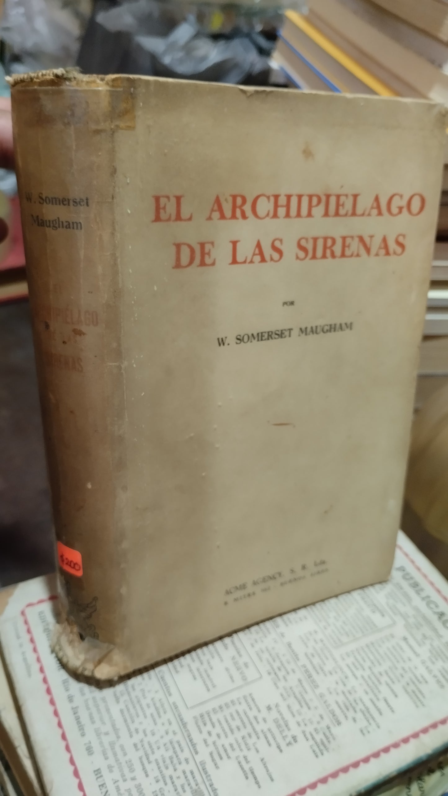 EL ARCHIPIELAGO DE LAS SIRENAS POR W SOMERSET MAUGHAM LIBRO USADO ANTIGUO ALDAMA