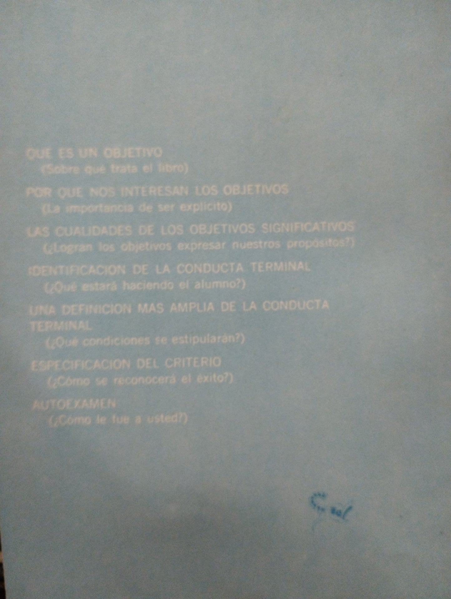 LS CONFECCION DE OBJETIVOS PARA LA ENSEÑANZA POR ROBERT F MAGER USADO EDUCACION ALDAMA