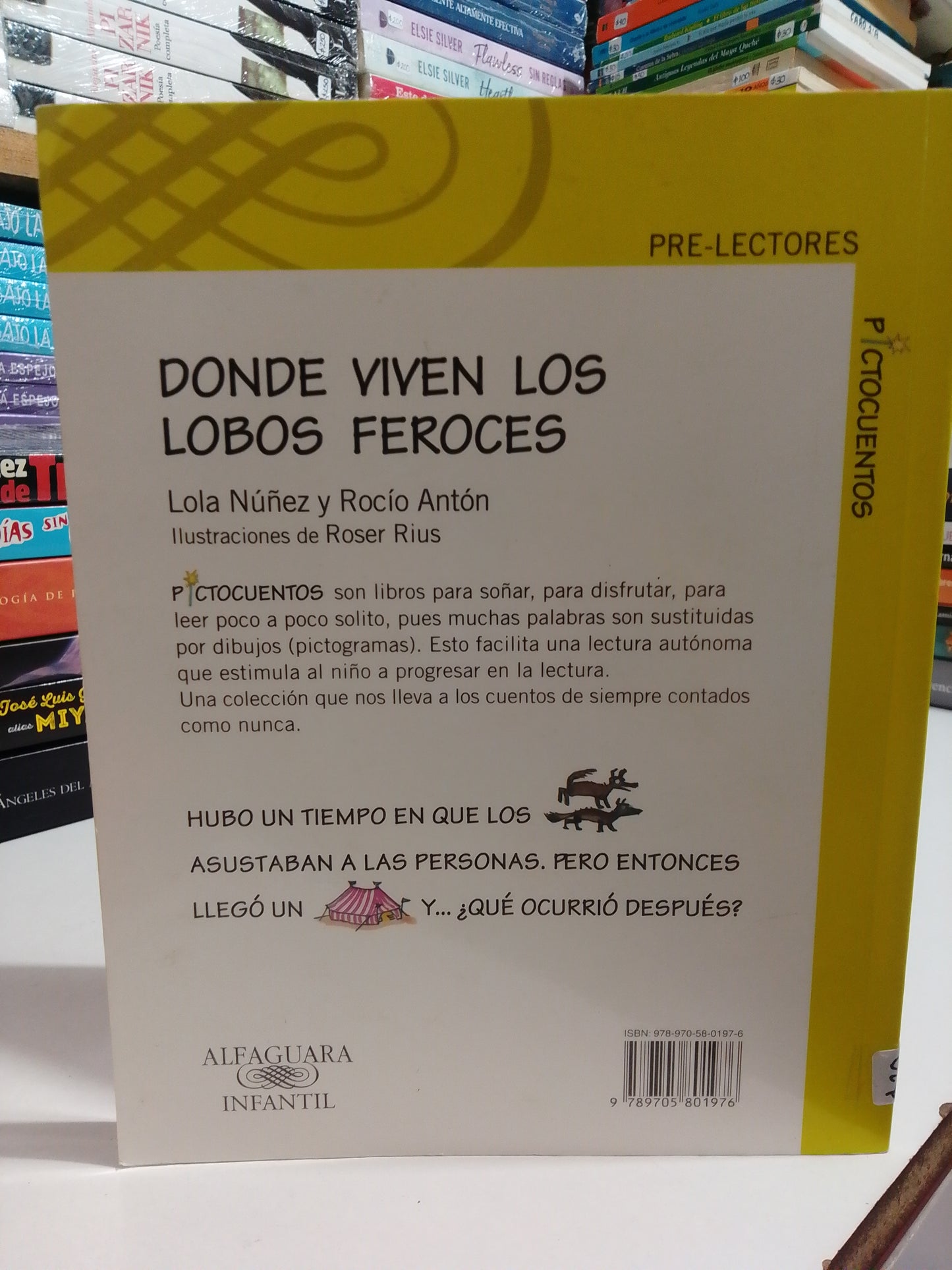 DONDE VIVEN LOS LOBOS FEROCES POR LOLA NUÑEZ Y ROCIO ANTON ,USADO ,INFANTIL JUAREZ