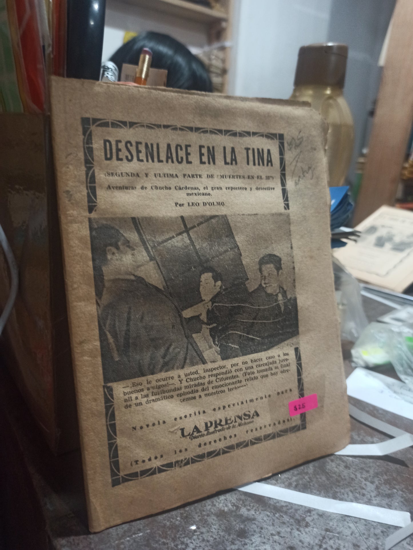 DESENLACE EN LA TINA POR LEO D'OLMO USADO ANTIGUOS ALDAMA