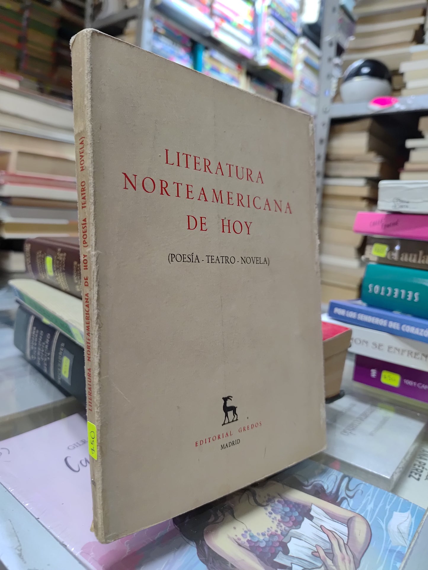 LITERATURA NORTEAMERICANA DE HOY POR EDITORIAL GREDOS USADO NOVELAS JUAREZ 515