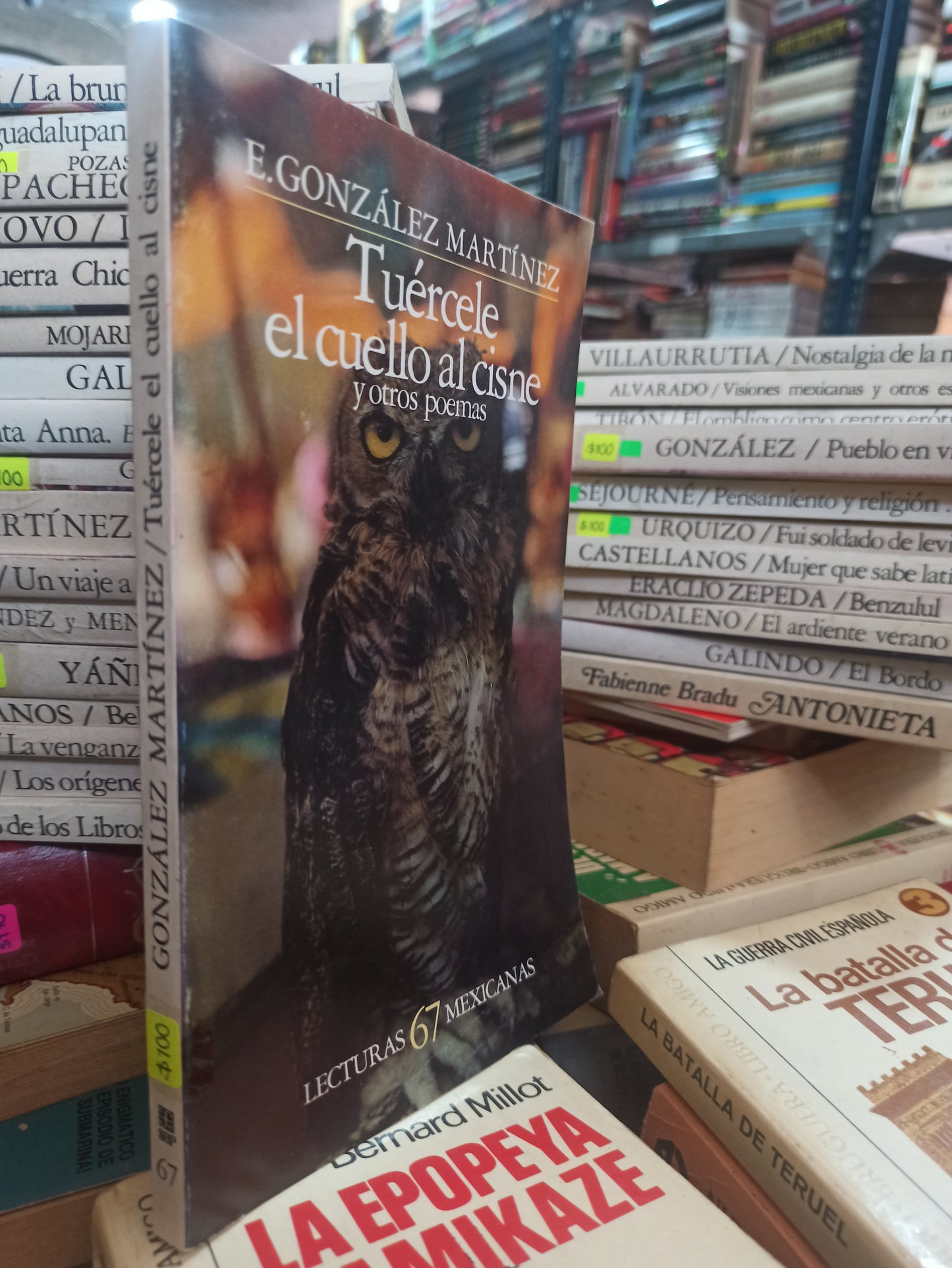 TUÉRCELE EL CUELLO AL CISNE Y OTRO POEMAS E. GONZÁLES MARTÍNEZ USADO NOVELAS ALDAMA