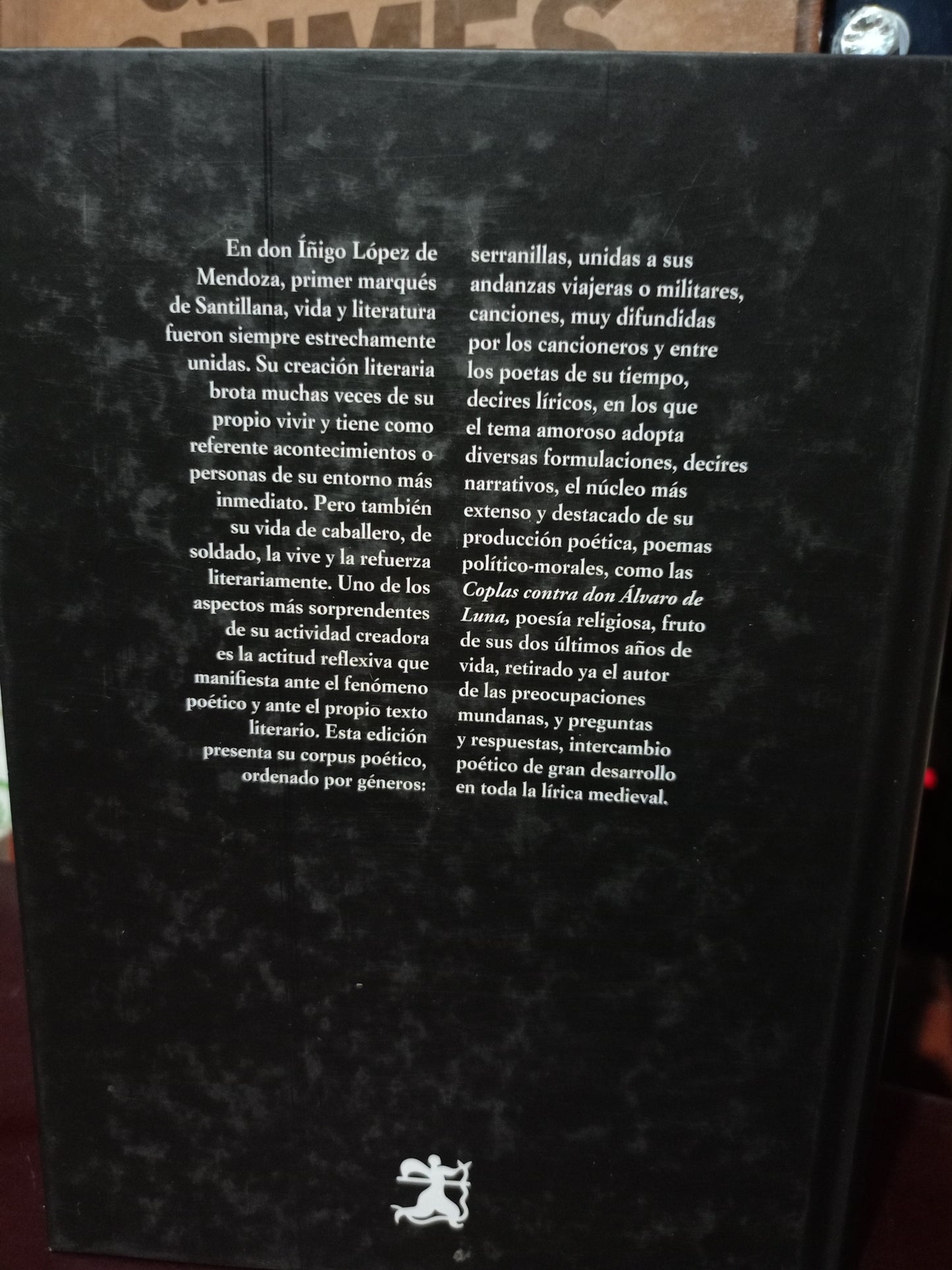 POESIA LIRICA MARQUES DE SANTILLANA USADO NOVELA LITERARIA 305